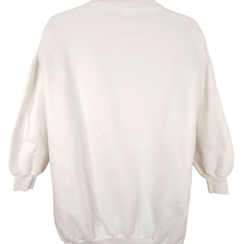 Vintage VINTAGE Christmas Sweatshirt Mens Size XL White 80s 90s Reindeer Tinsel Size US XL / EU 56 / 4 - 5 Thumbnail