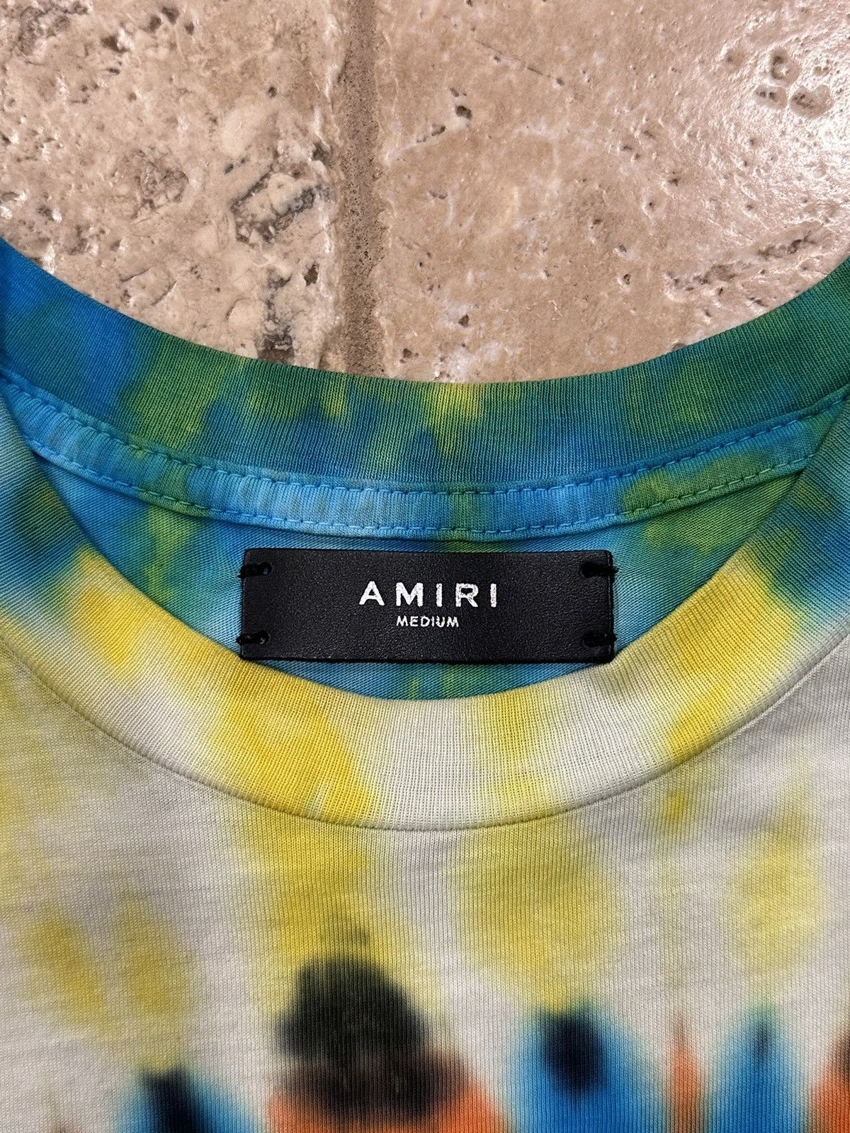 Amiri Amiri Tie-Dye Logo Multicolor Short Sleeve T-Shirt Size US M / EU 48-50 / 2 - 7 Thumbnail