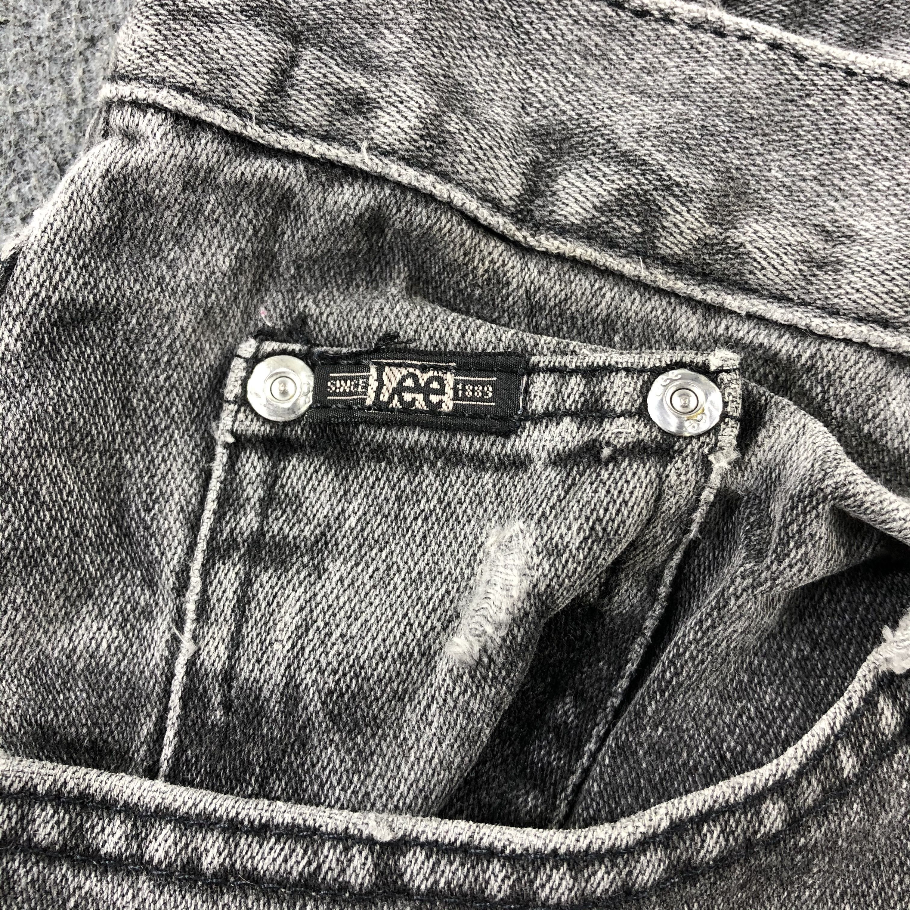 Lee Vintage Faded Black Lee Jeans-J2451 Size US 31 - 10 Thumbnail