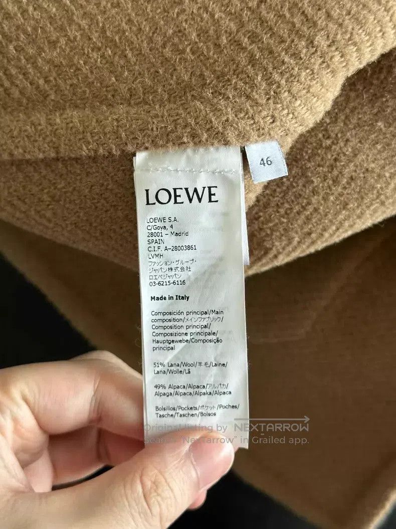 Loewe Loewe Black and Gray Printed Knit Sweater Size US S / EU 44-46 / 1 - 4 Thumbnail