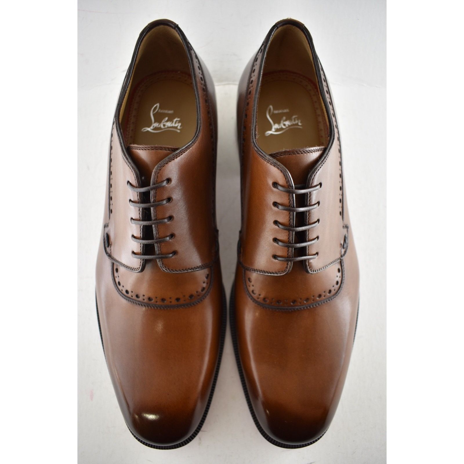 Christian Louboutin Christian Louboutin Sartoby Flat Brown Leather Derby 45 12 Size US 12 / EU 45 - 11 Thumbnail