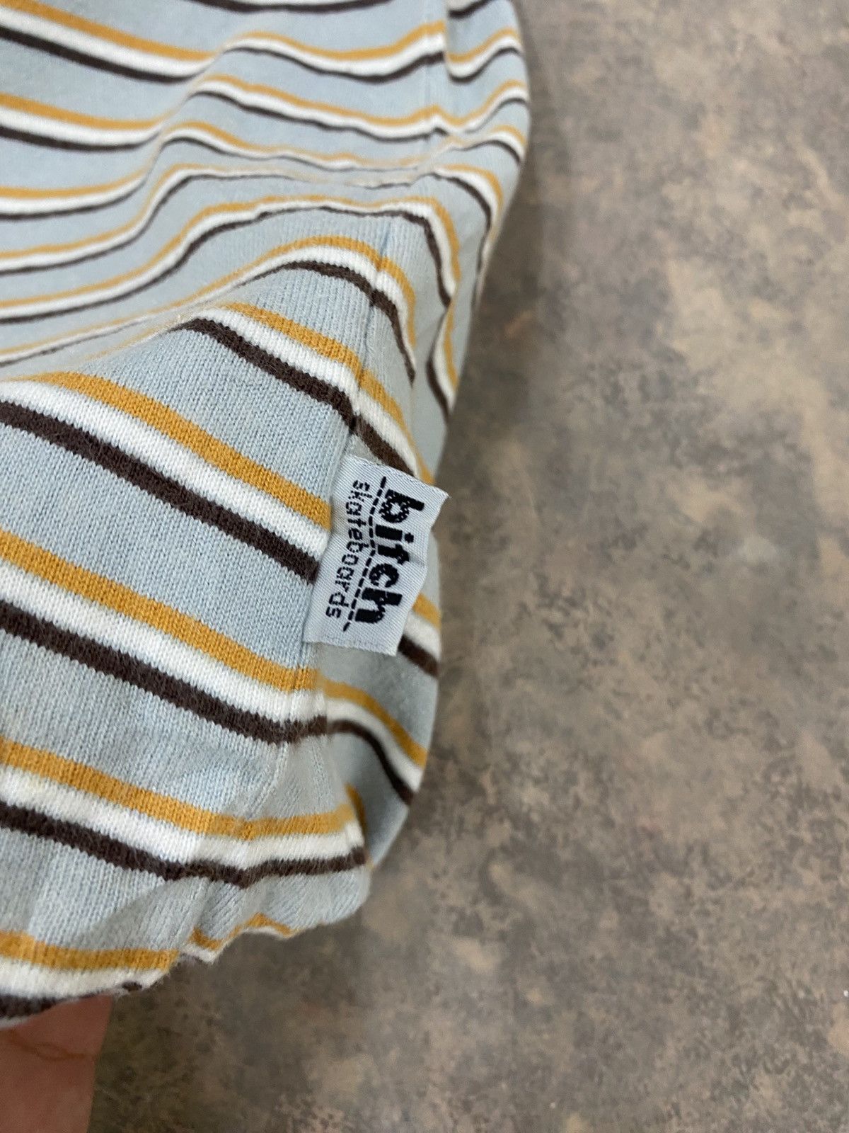 Sex Skateboards VINTAGE BITCH SKATEBOARD STRIPED TEE Size US XS / EU 42 / 0 - 8 Thumbnail