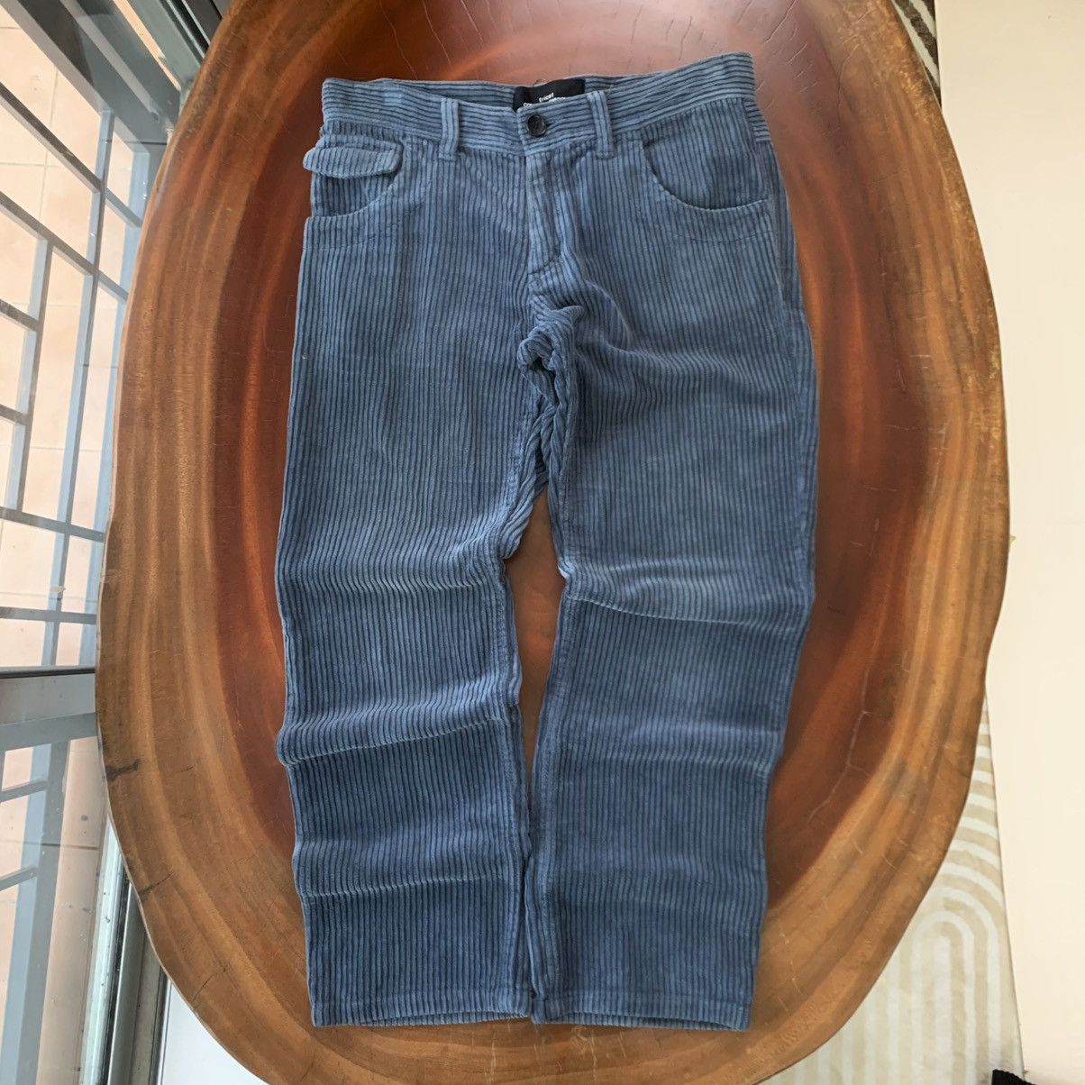 Comme Des Garcons Tricot TP-P009 Blue Corduroy Pants