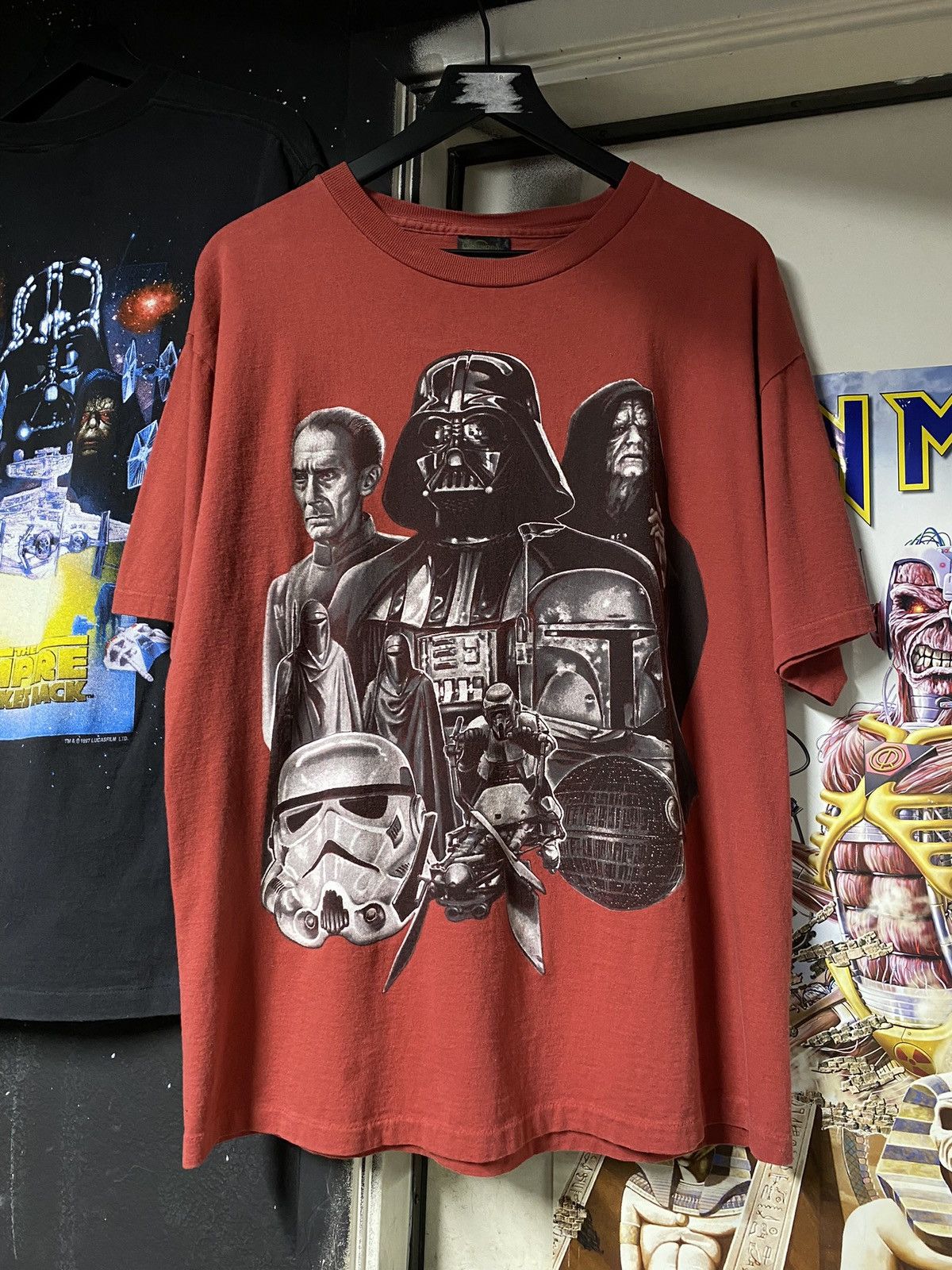 Vintage 90’s Vintage Star Wars Villains Tee Shirt Large Size US L / EU 52-54 / 3 - 2 Thumbnail