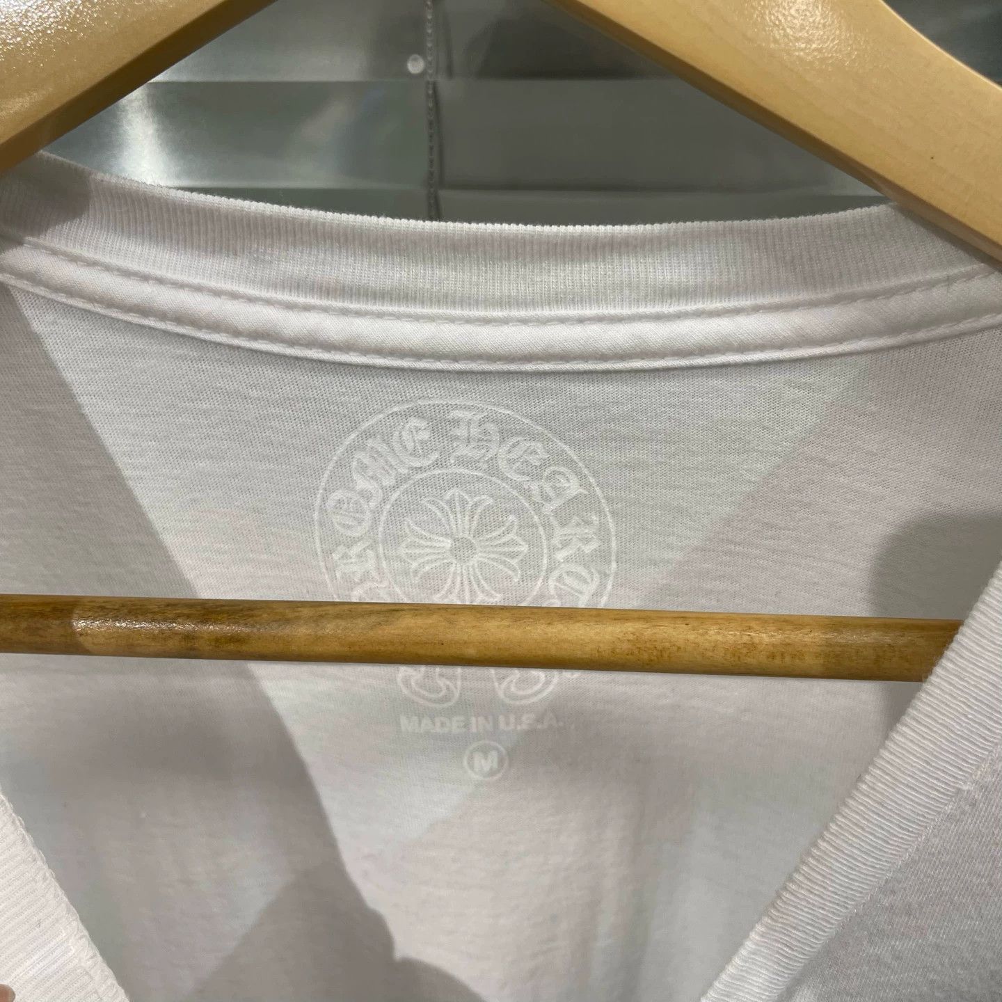 Chrome Hearts Chrome Hearts White Floral Arm Cross LS T-Shirt M Size US M / EU 48-50 / 2 - 3 Thumbnail