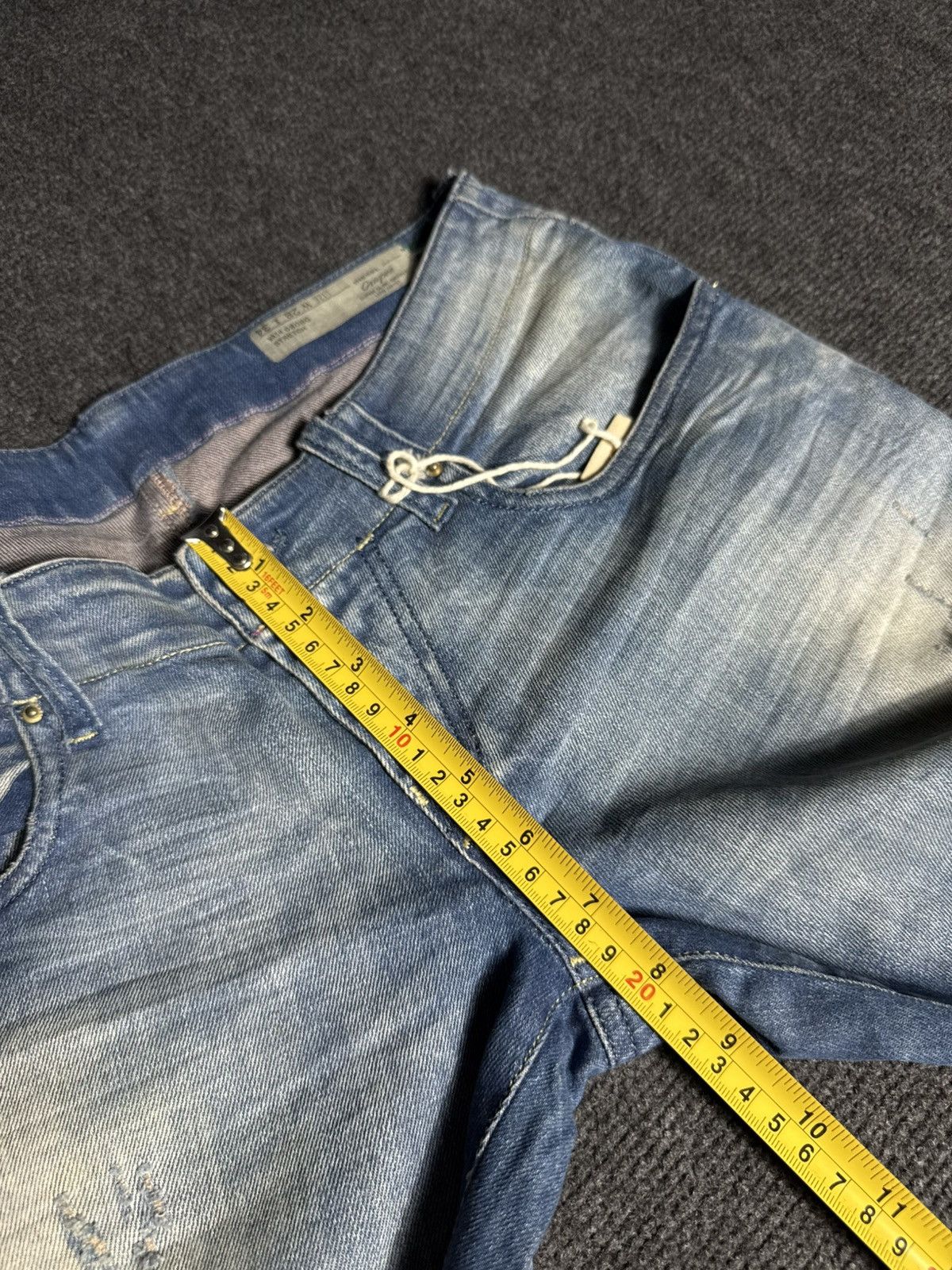 Diesel Luxury 00s Diesel Grupee Distressed Super Slim Skinny Jeans Size 28" / US 6 / IT 42 - 19 Thumbnail