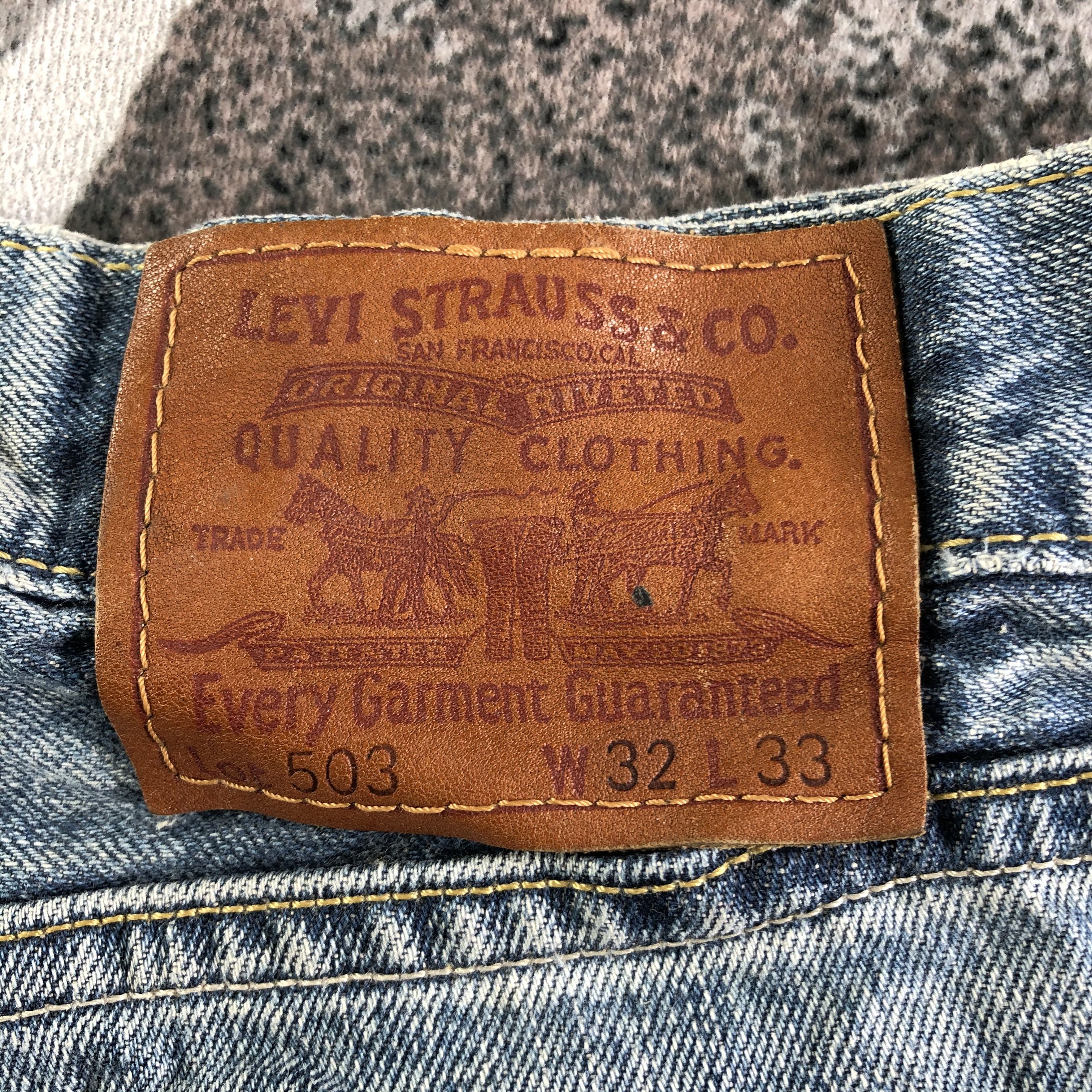 Levi's Vintage Distress Levis 503 Jeans KJ3123 Size US 32 / EU 48 - 5 Thumbnail