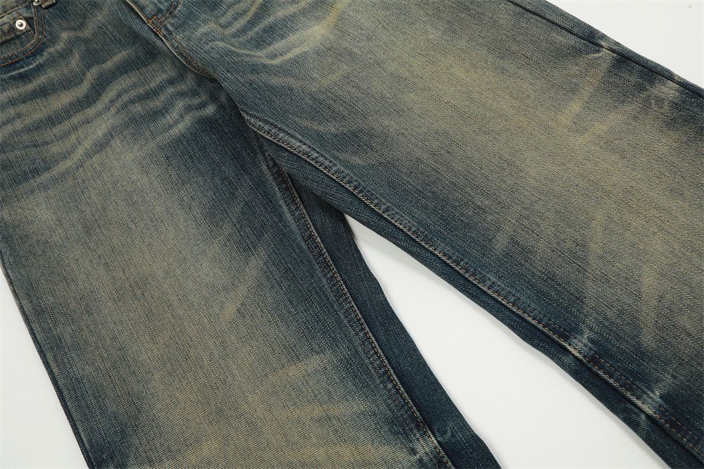 Japanese Brand × Jean Retro loose punk washed distressed casual men's jeans Size US 32 / EU 48 - 6 Thumbnail