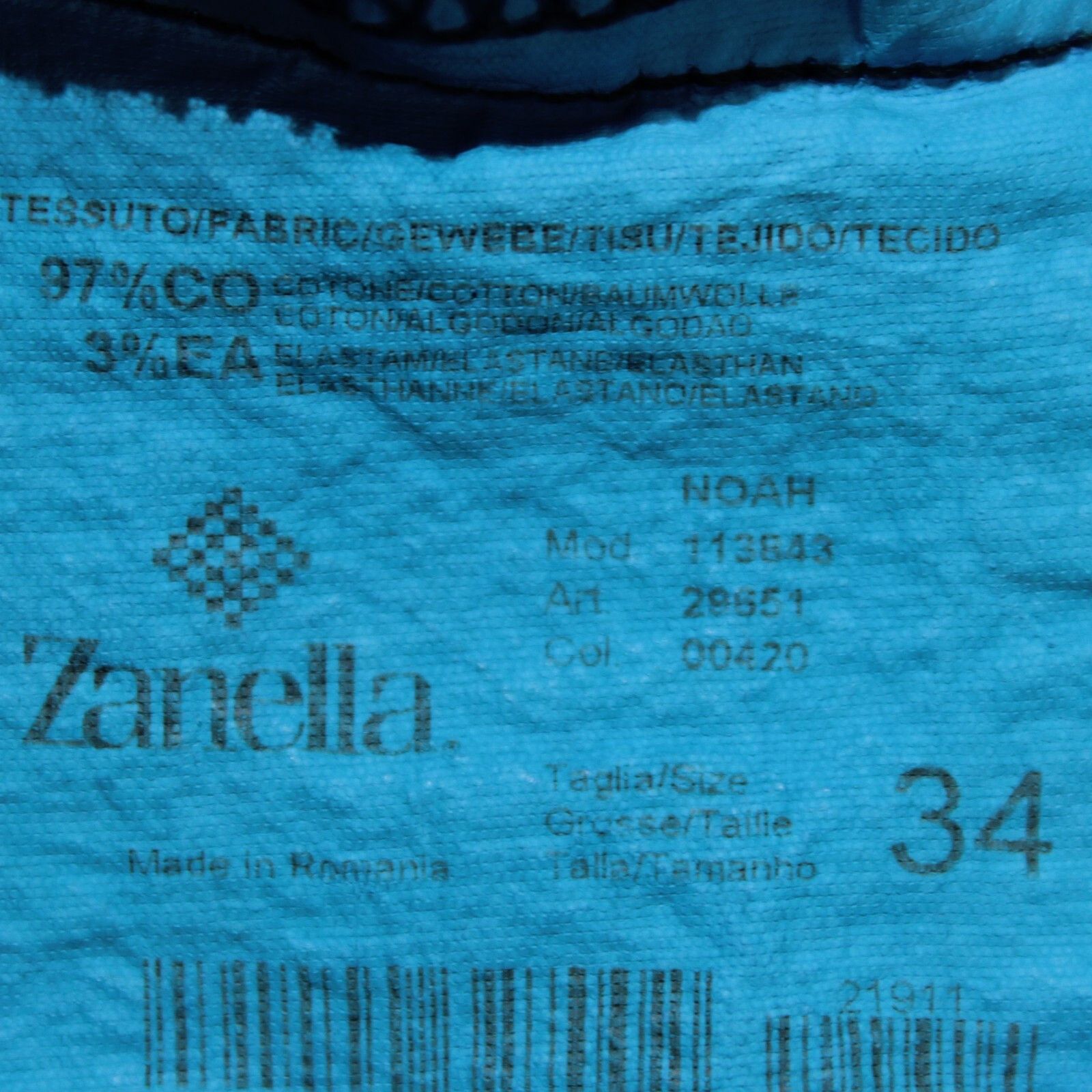 Zanella Zanella New with tags Chino Size 34 US In Blue Size US 34 / EU 50 - 4 Thumbnail