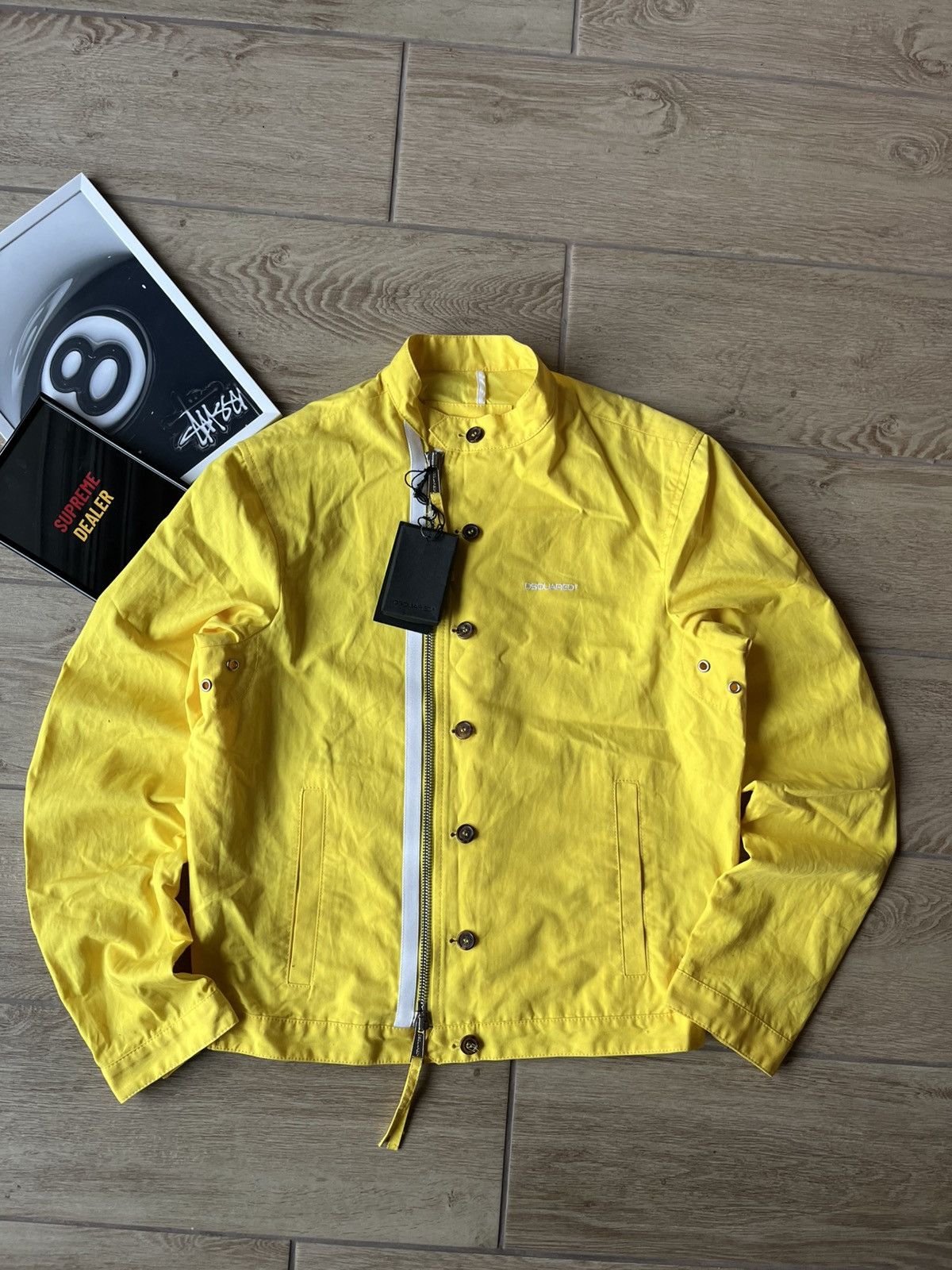 Dsquared2 Dsquared2 Denim Asymmetrical yellow jacket M size Size US M / EU 48-50 / 2 - 2 Thumbnail