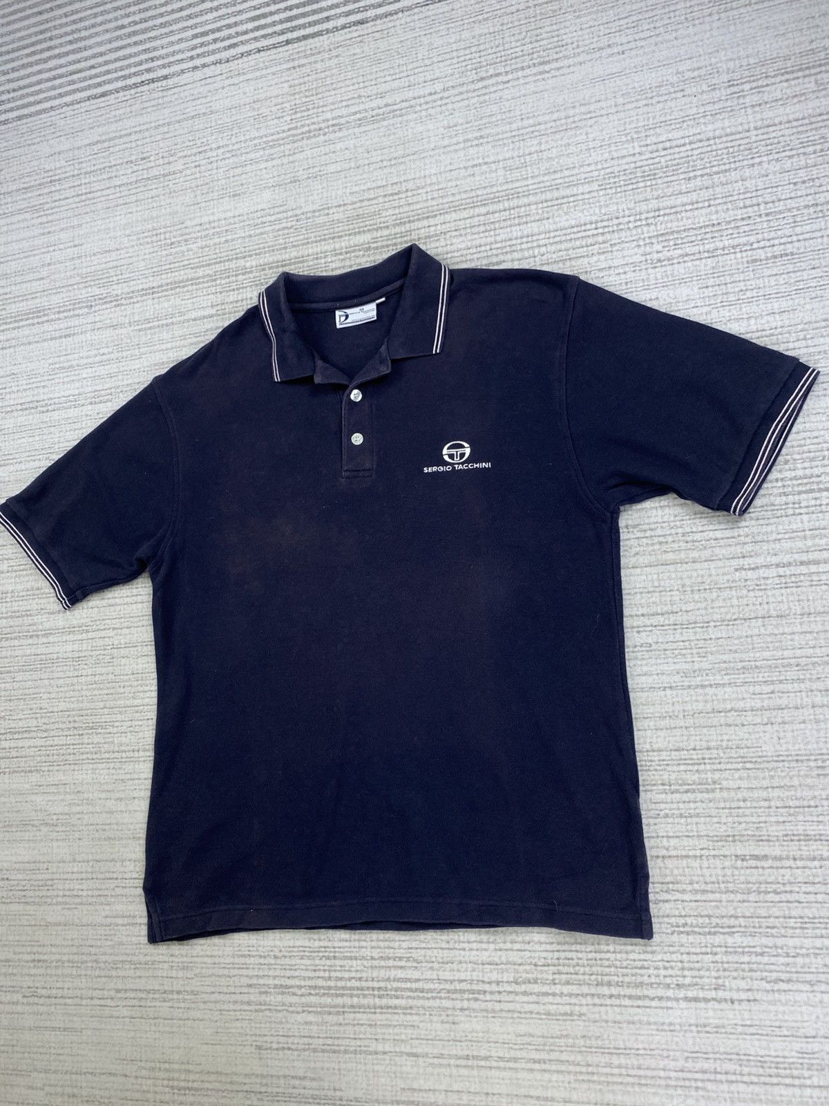 Sergio Tacchini × Vintage Vintage Sergio Tacchini Embroidery Logo Polo Shirt Size US M / EU 48-50 / 2 - 4 Thumbnail