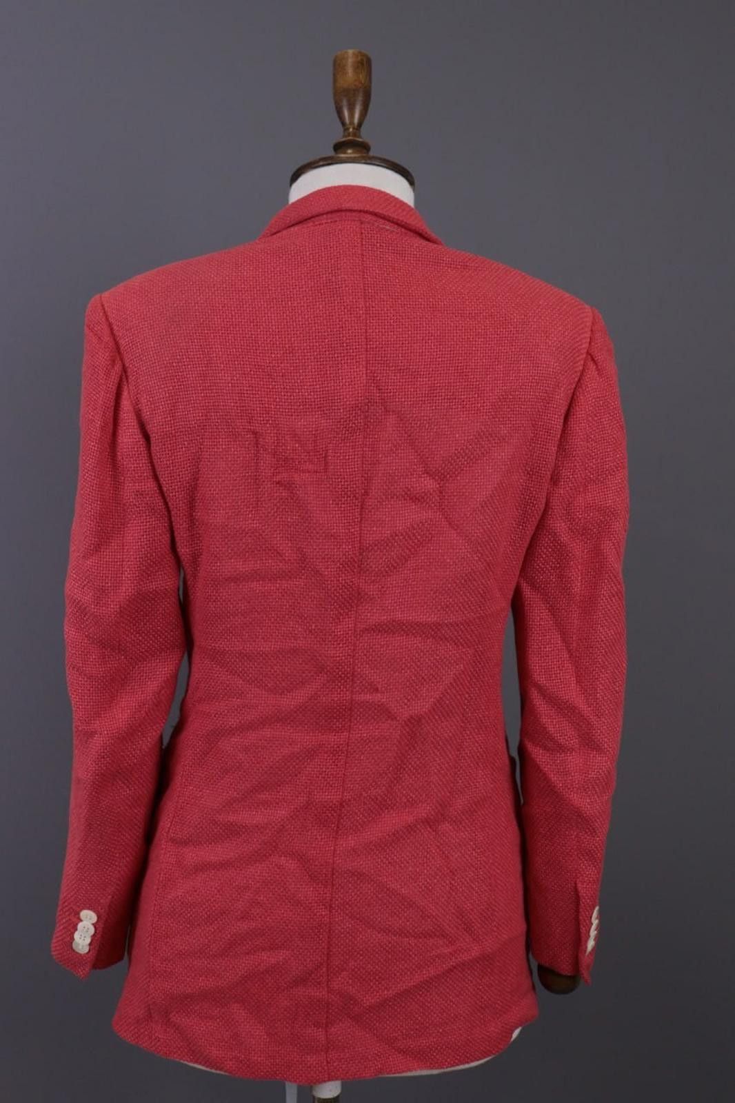 Isaia Isaia Fred G Red 3 Button Wool Knit Coat Jacket Size 42 Size M / US 6-8 / IT 42-44 - 11 Thumbnail