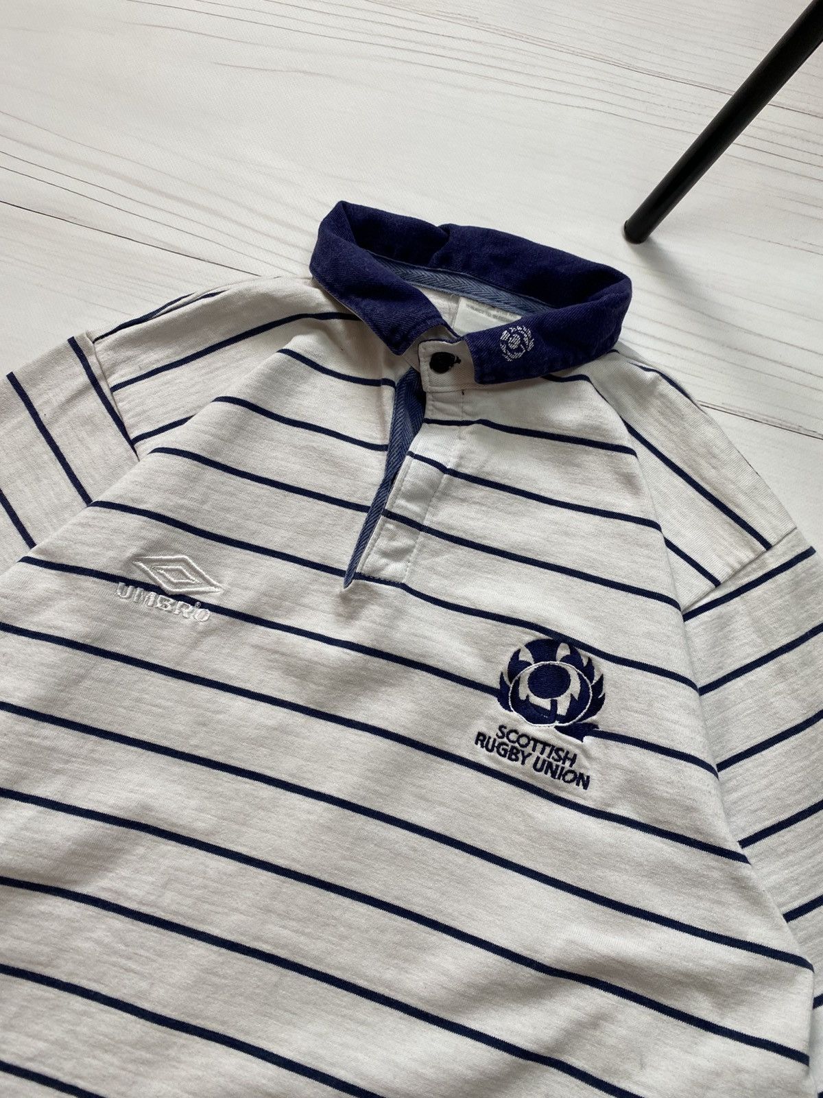 Umbro Vintage Umbro Scottish rugby union 1991 longsleeve shirt Size US L / EU 52-54 / 3 - 7 Thumbnail