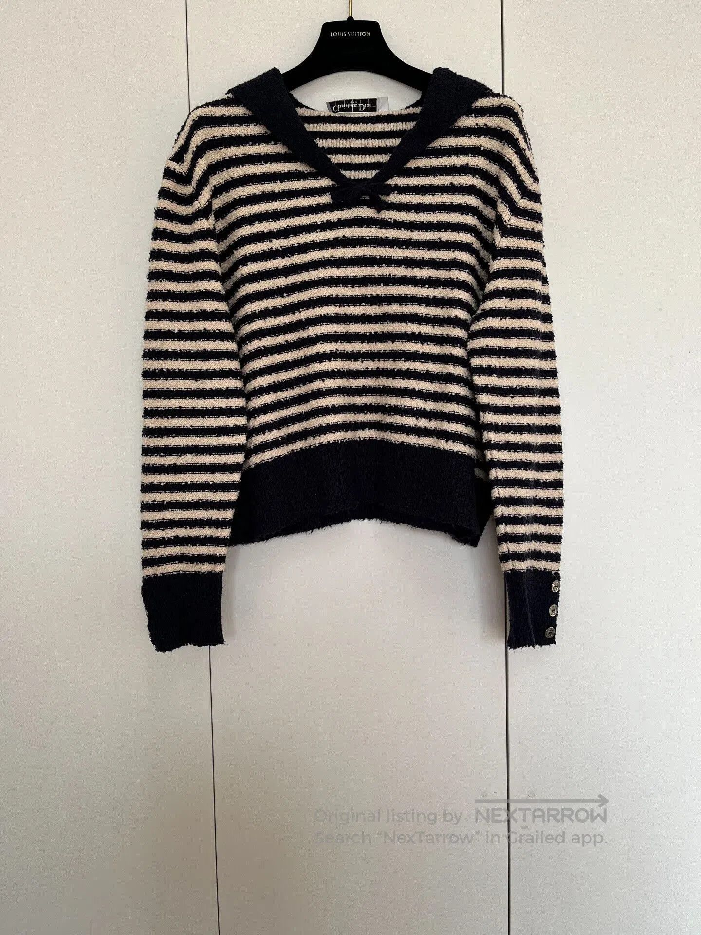Dior Dior Navy Collar Top. Size M / US 6-8 / IT 42-44 - 1 Thumbnail