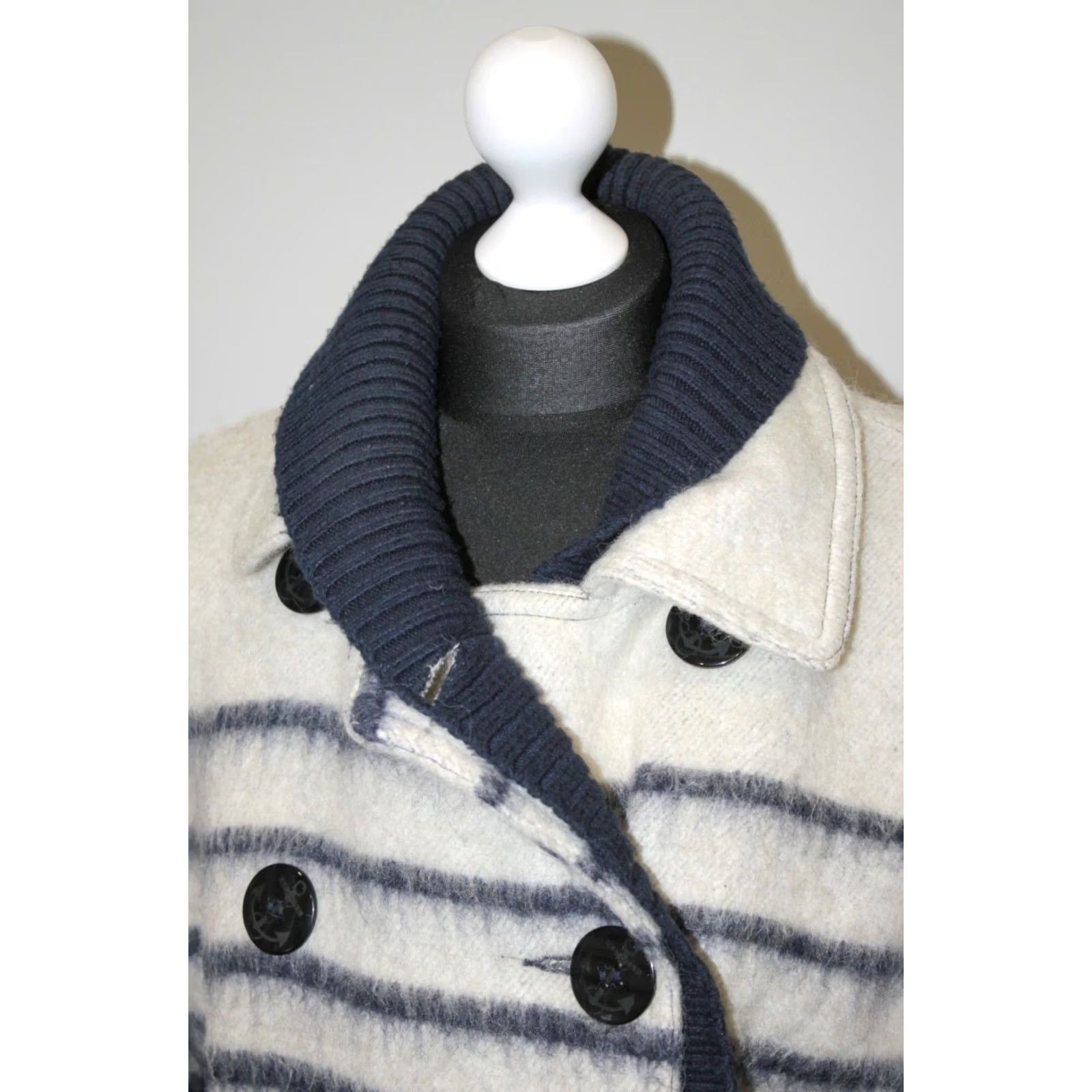Jean Paul Gaultier Jean Paul Gaultier for Lindex Womens Coat UK 16 EUR 42 Multicoloured Wool Blend Coat Women, 66 cm Length, 64 cm Sleeve, Very Good, 100% Genuine Size 38" / US 16 / IT 52 - 3 Thumbnail