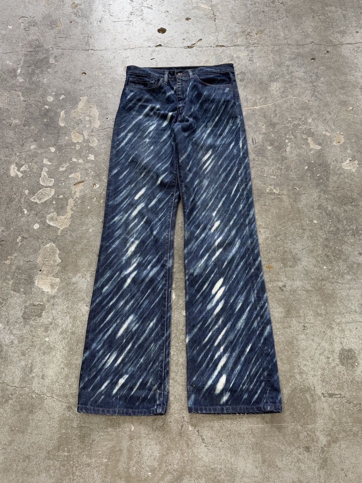 Japanese Brand Vintage 90s Levis Sta Prest Faded Wash Distress Jeans Size US 30 / EU 46 - 1 Thumbnail