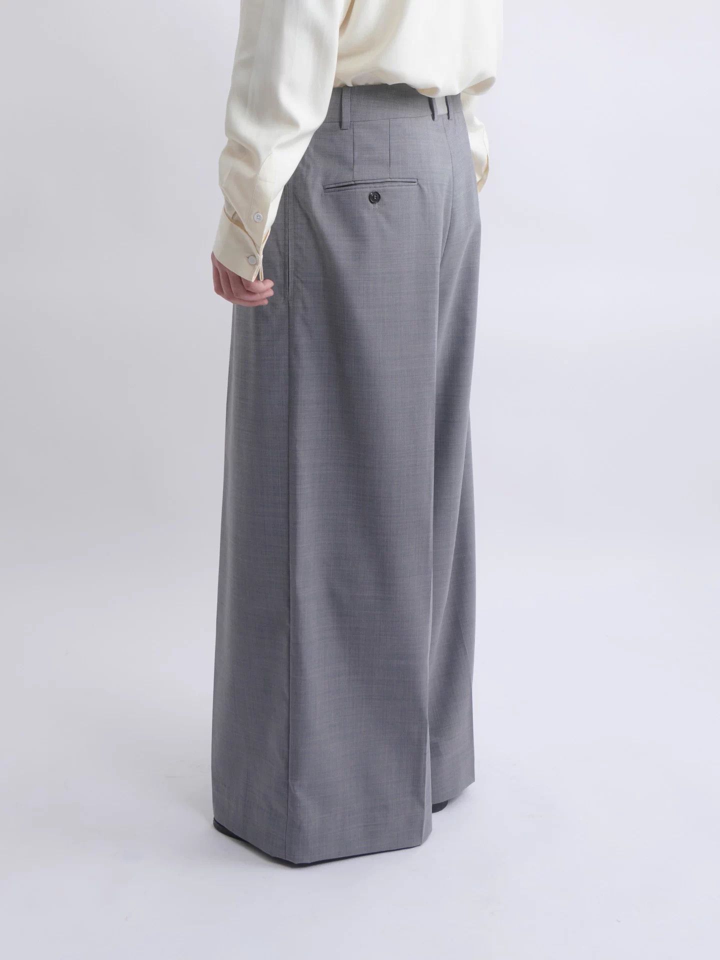 Hed Mayner HED MAYNER 23AW Oversized Wide Leg Trousers Reversed Back Size US 32 / EU 48 - 4 Thumbnail