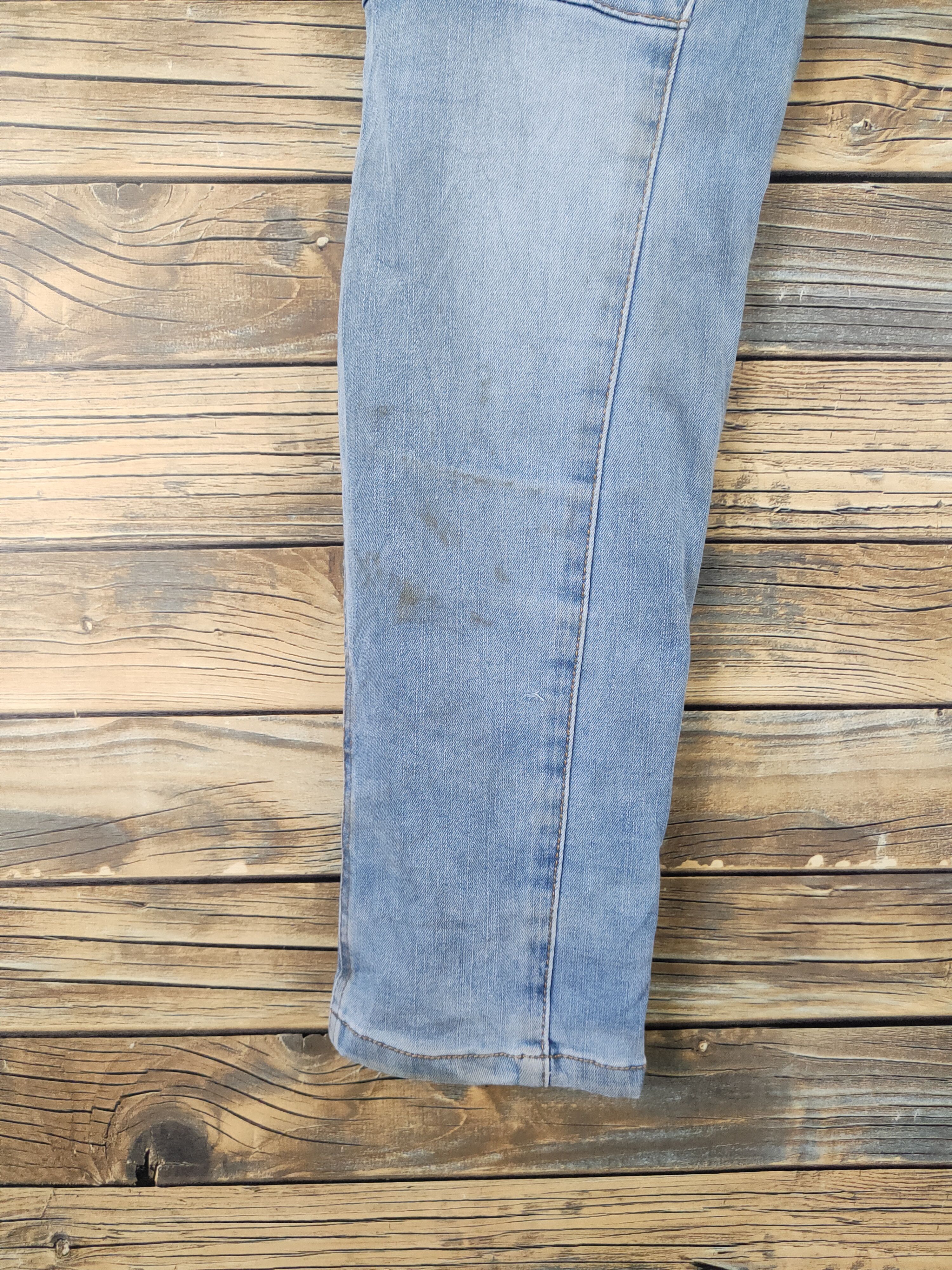 Japanese Brand I'z Frontier Blue Distressed Ripped Jeans #W2091 Size US 32 / EU 48 - 11 Thumbnail