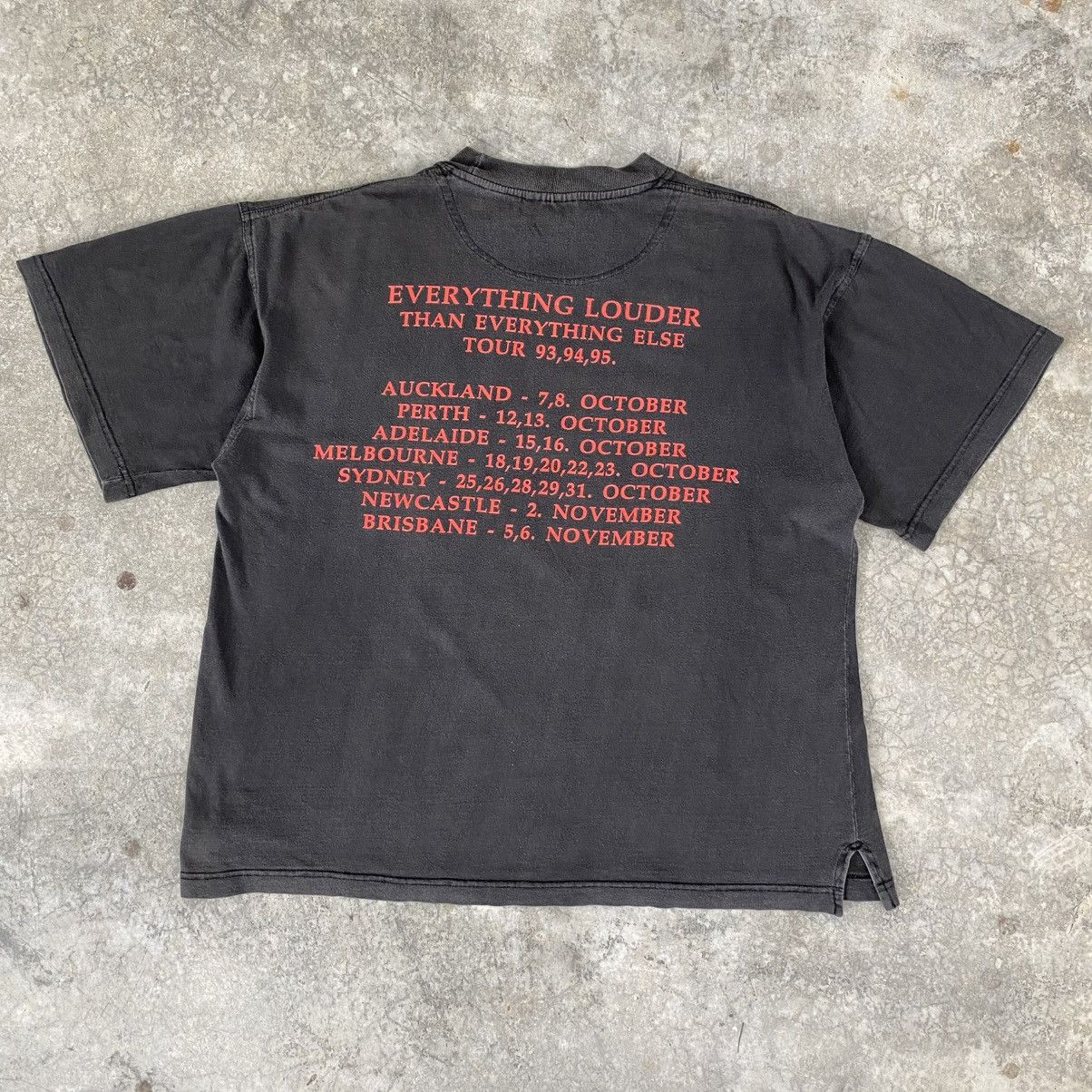 Band Tees Vintage 1993 Meat Loaf Tour Promo Sun Faded Tee Size US XL / EU 56 / 4 - 11 Thumbnail