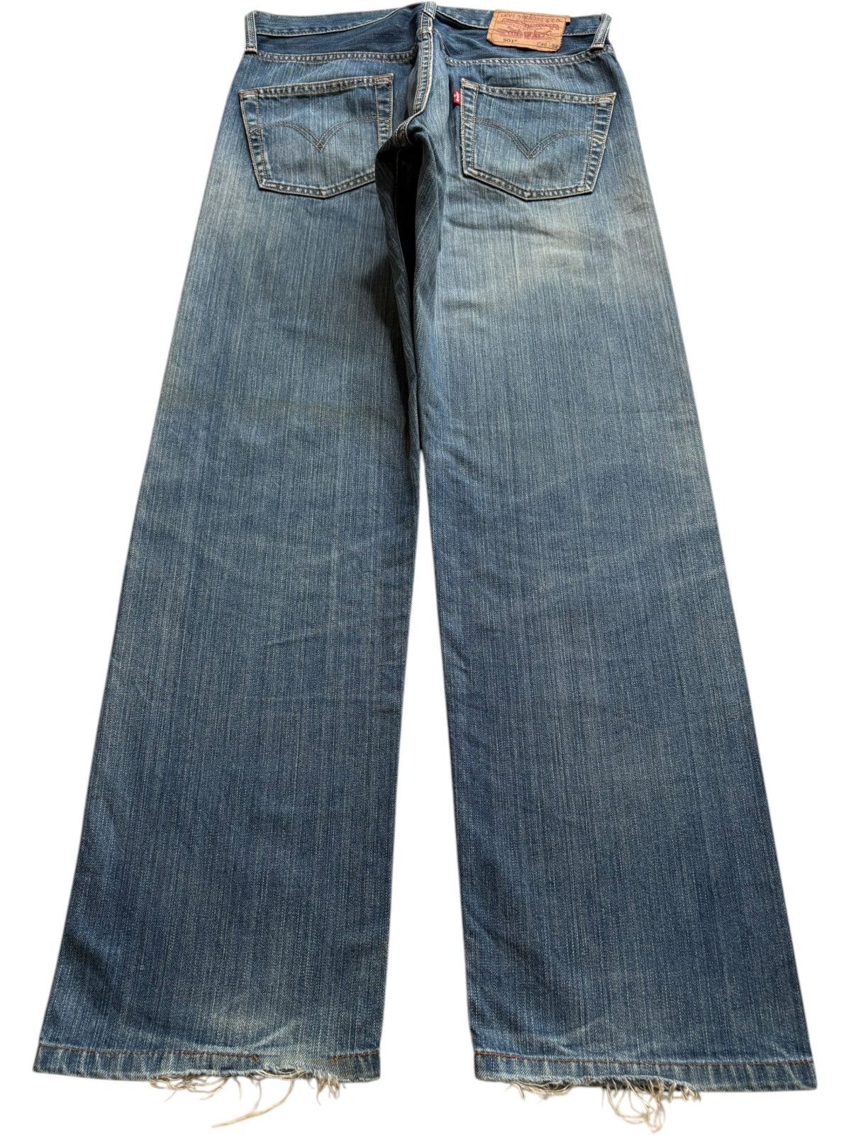 Levi's Vintage 90s Levis 501 Mud Wash Distressed Loose Jeans Size US 30 / EU 46 - 2 Thumbnail