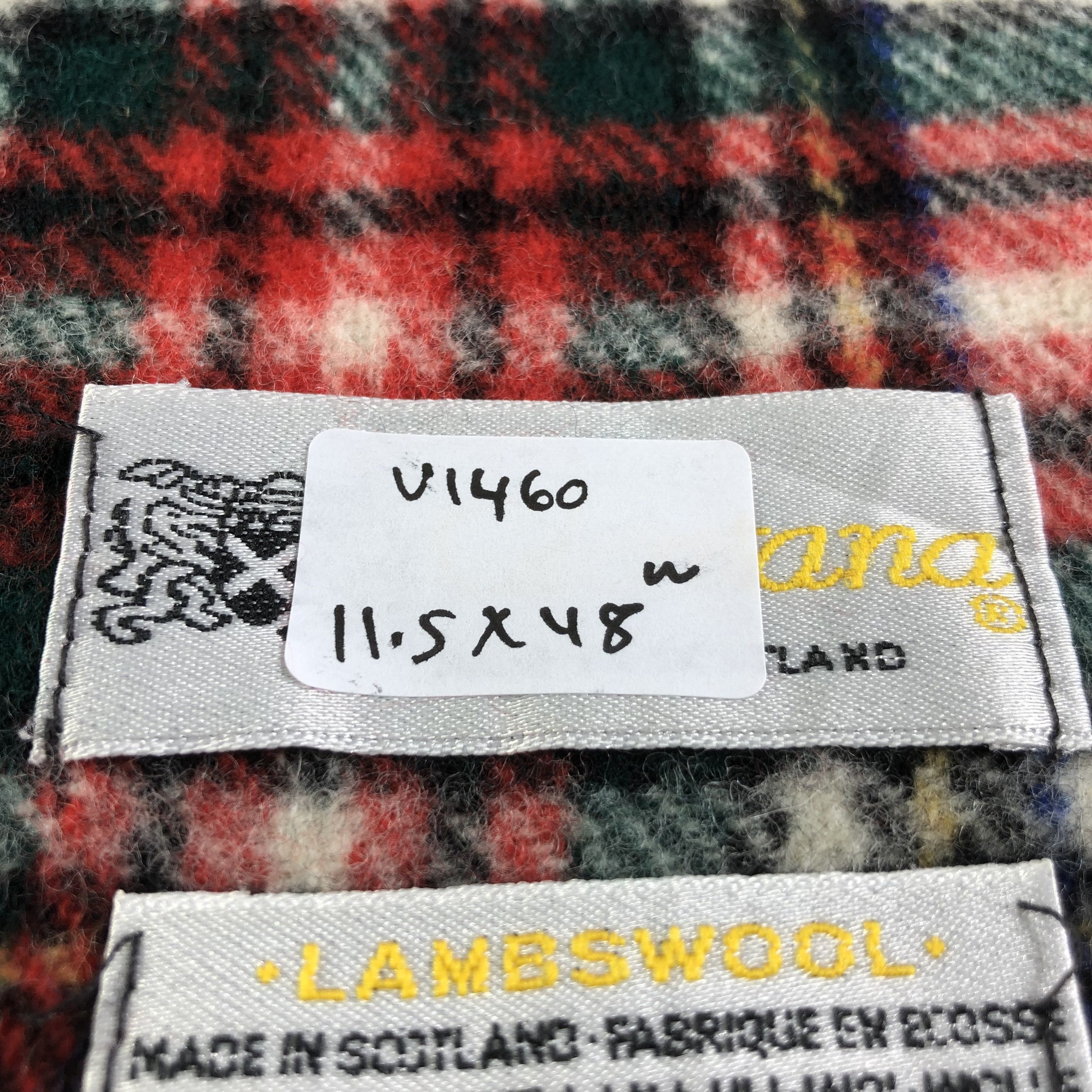 Vintage Glentana Tartan Wool Scarf Muffler V1460 Size ONE SIZE - 5 Thumbnail
