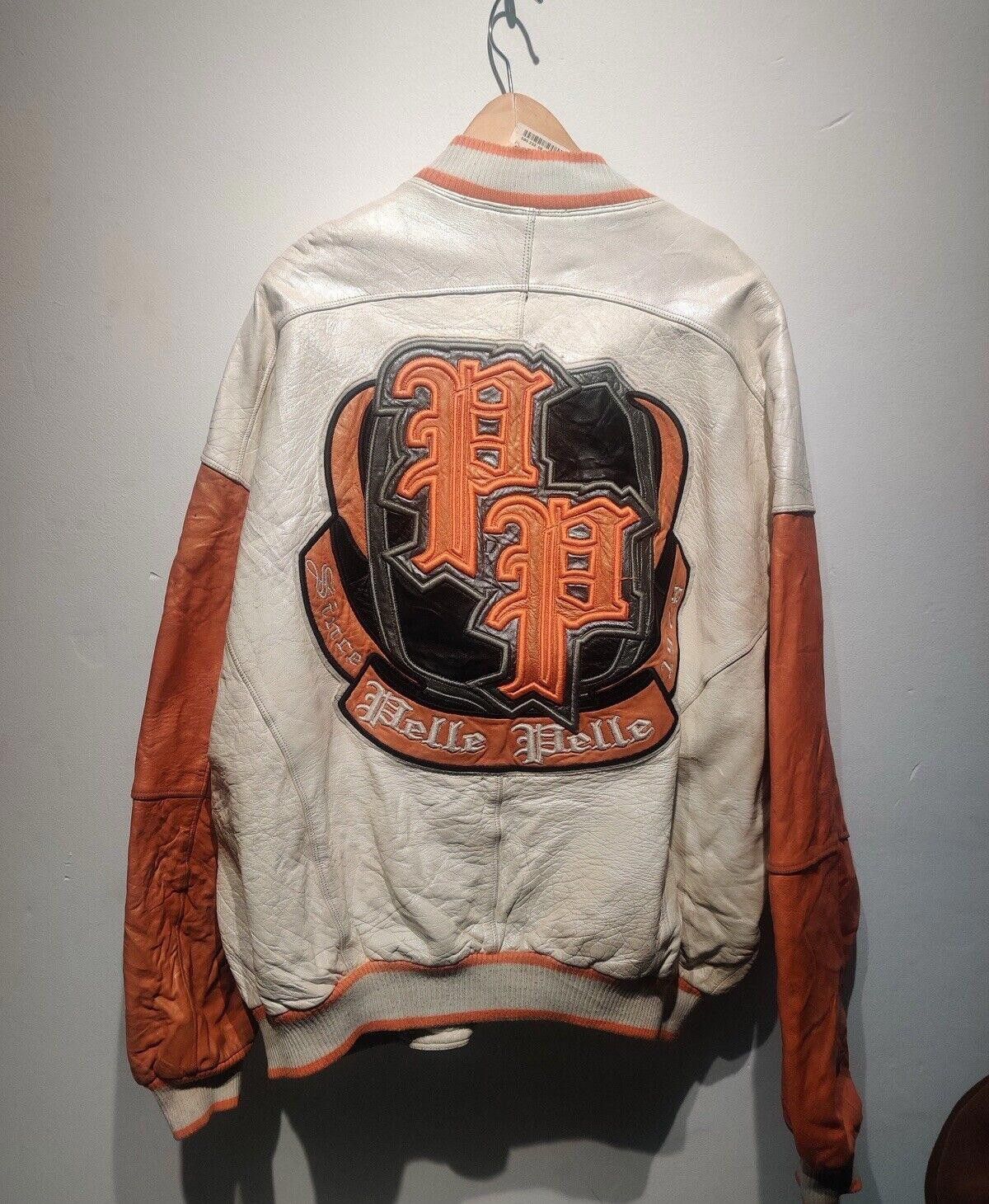 Pelle Pelle Pelle Pelle Embroidered Leather Jacket Size 52 (XXL) RARE Size US XXL / EU 58 / 5 - 1 Thumbnail