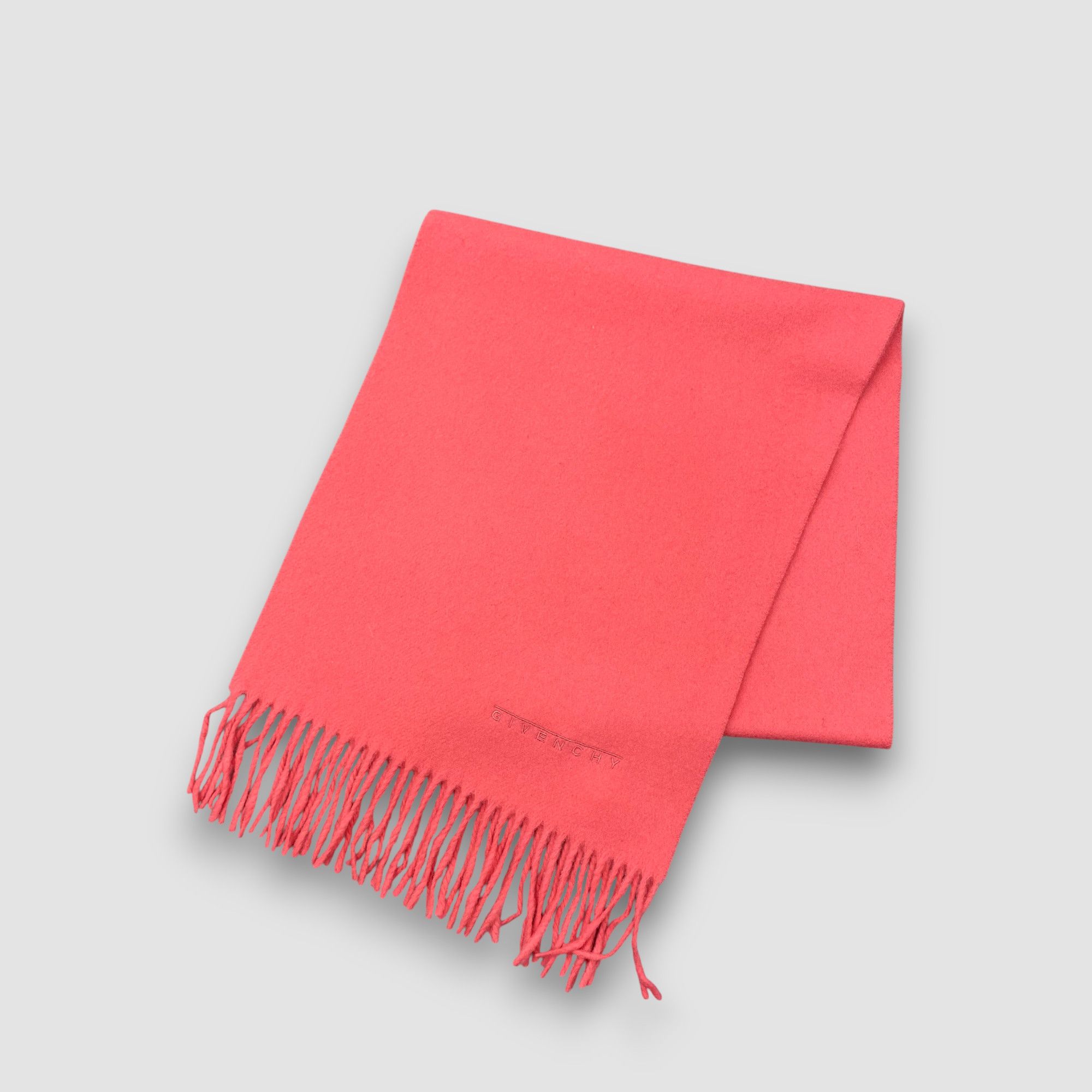 Japanese Brand Vintage Givenchy Scarf Muffler Wool Winter Fringe Scarves Size ONE SIZE - 3 Thumbnail