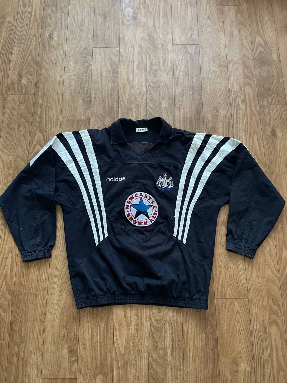 Drill Top Newcastle Retro Jumper Vintage Adidas 95s-96s Newcastle