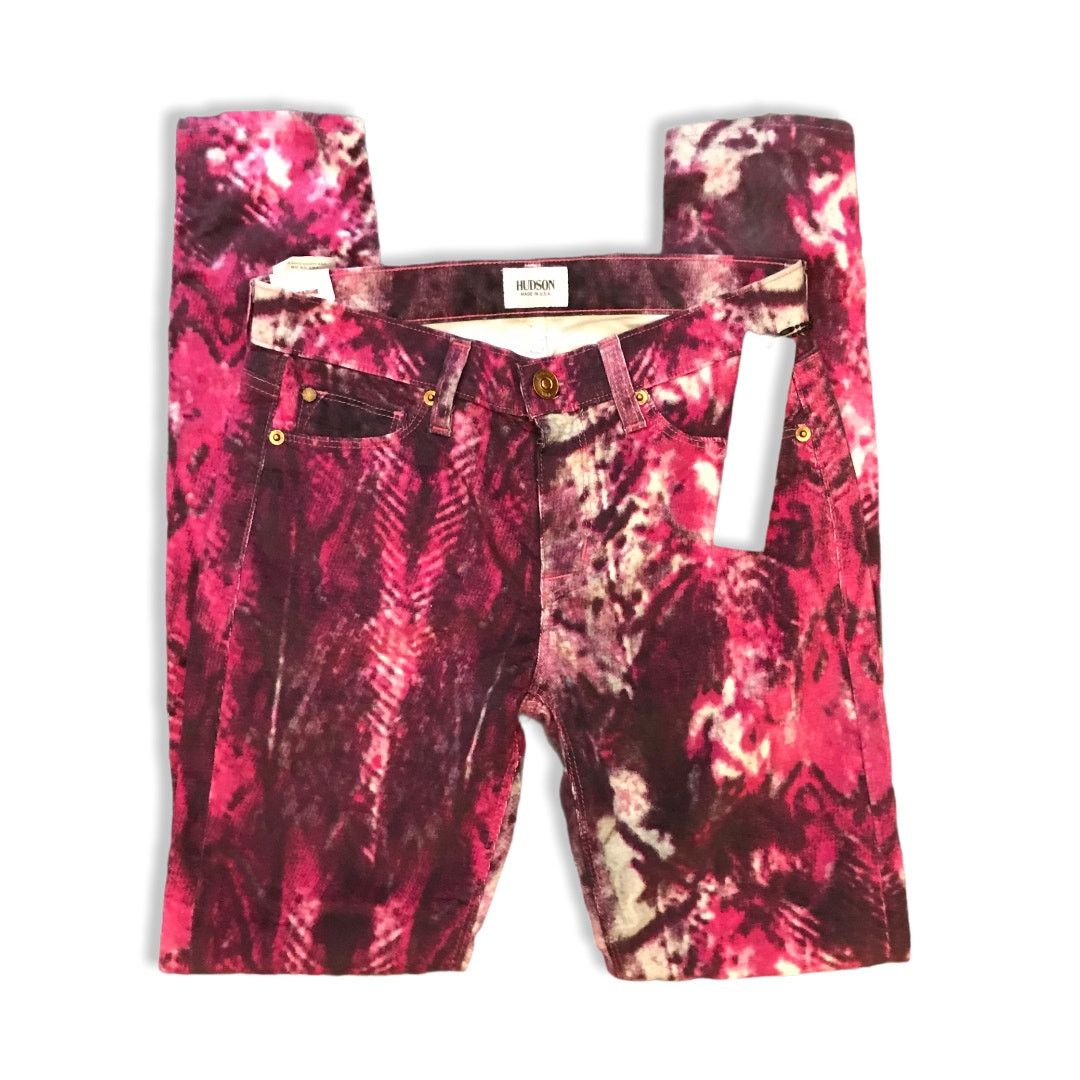 Hudson NEW Hudson Nico Pink Galaxy Super Skinny Corduroy Pants 25 Size 25" / US 0 / IT 36 - 2 Thumbnail