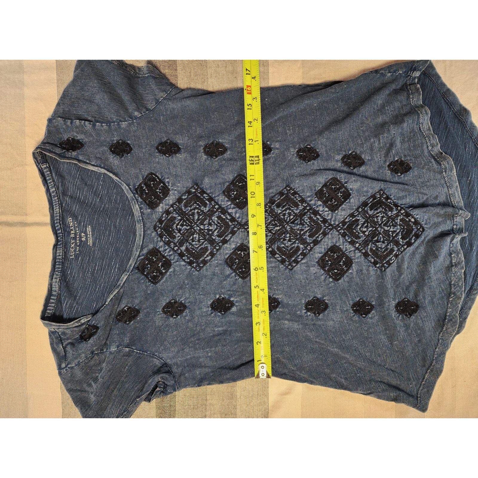 Lucky Brand Lucky Brand Embroidered Boho Tee Size S / US 4 / IT 40 - 3 Thumbnail