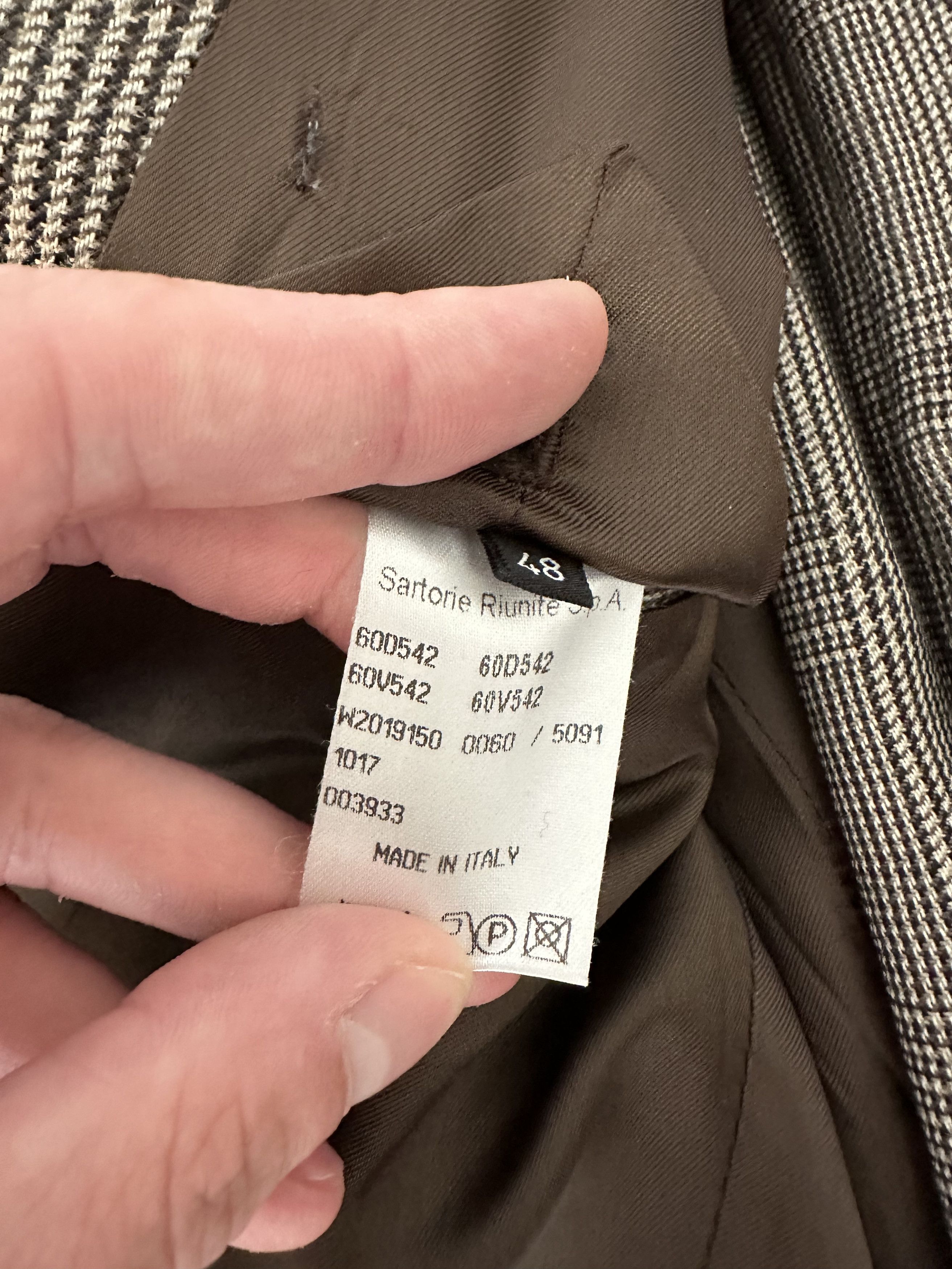 Savile Row Flannel Prince Of Whales Check Size 38R - 4 Thumbnail