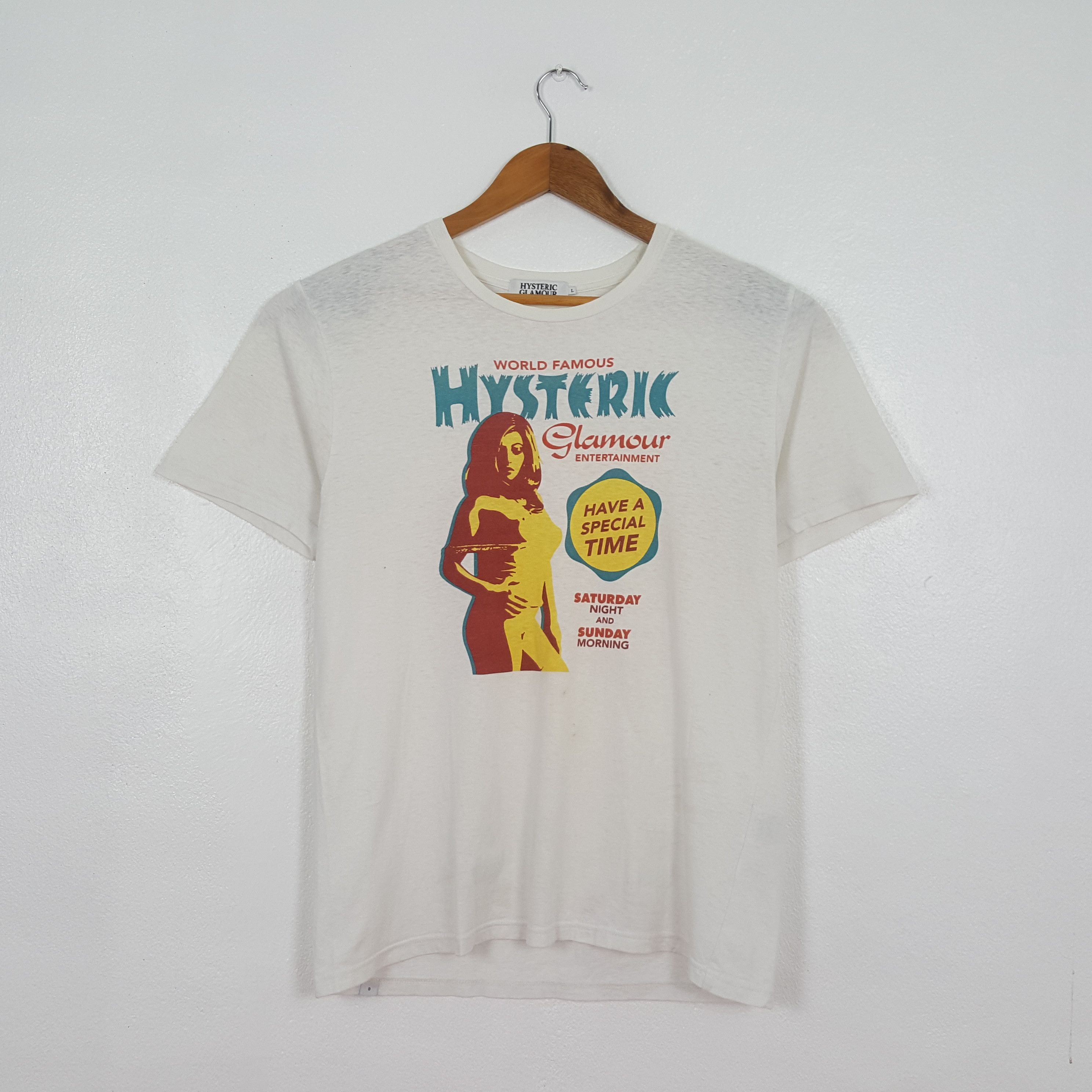Hysteric Glamour Vintage Hysteric Glamour Japanese Brand T-Shirt C319N60 Size US M / EU 48-50 / 2 - 1 Thumbnail