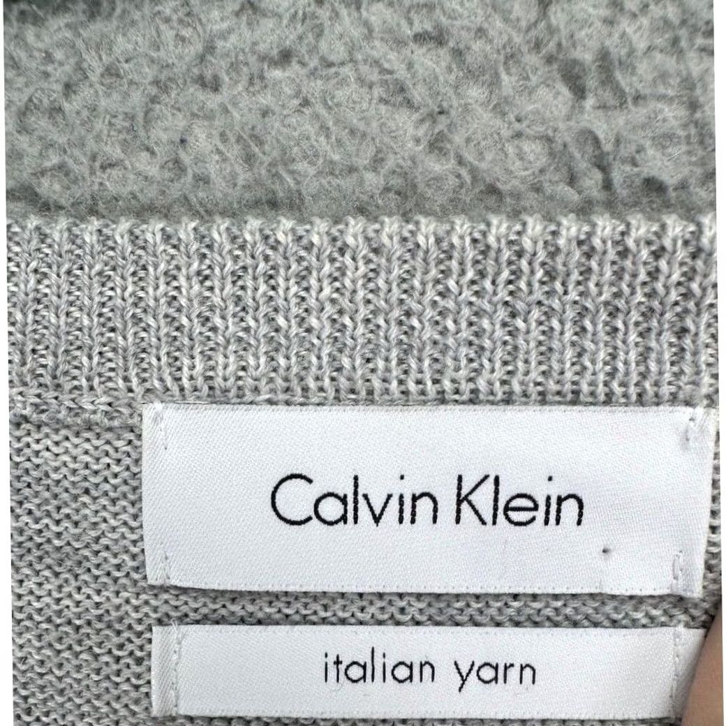 Calvin Klein Calvin Klein Sweater Adult Medium Grey Awning Stripe Italian Yarn Wool Blend Men Size US M / EU 48-50 / 2 - 4 Thumbnail