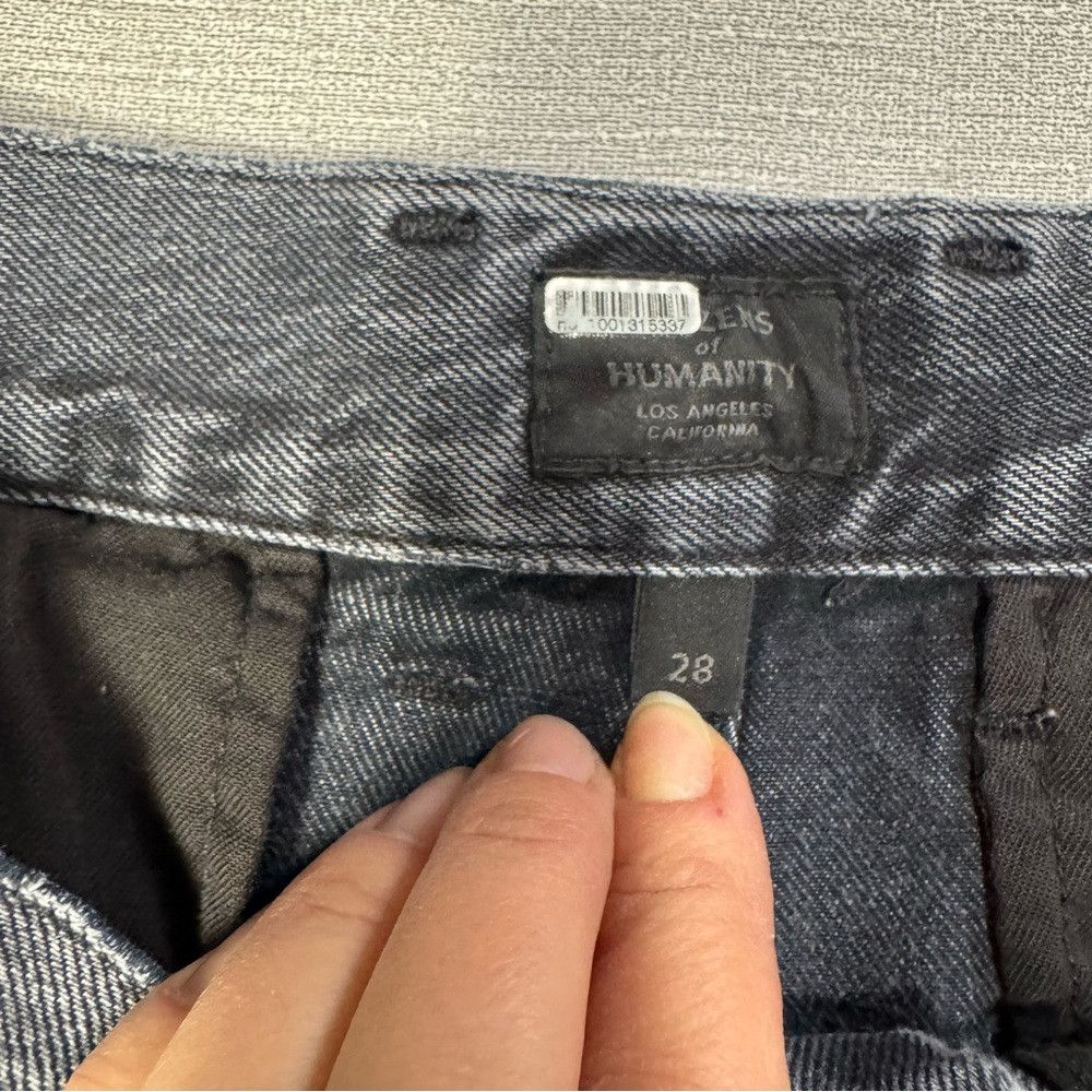 Citizens Of Humanity Citizens Of Humanity High-Rise Crop Wide Leg Black Jeans Si Size 28" / US 6 / IT 42 - 5 Thumbnail