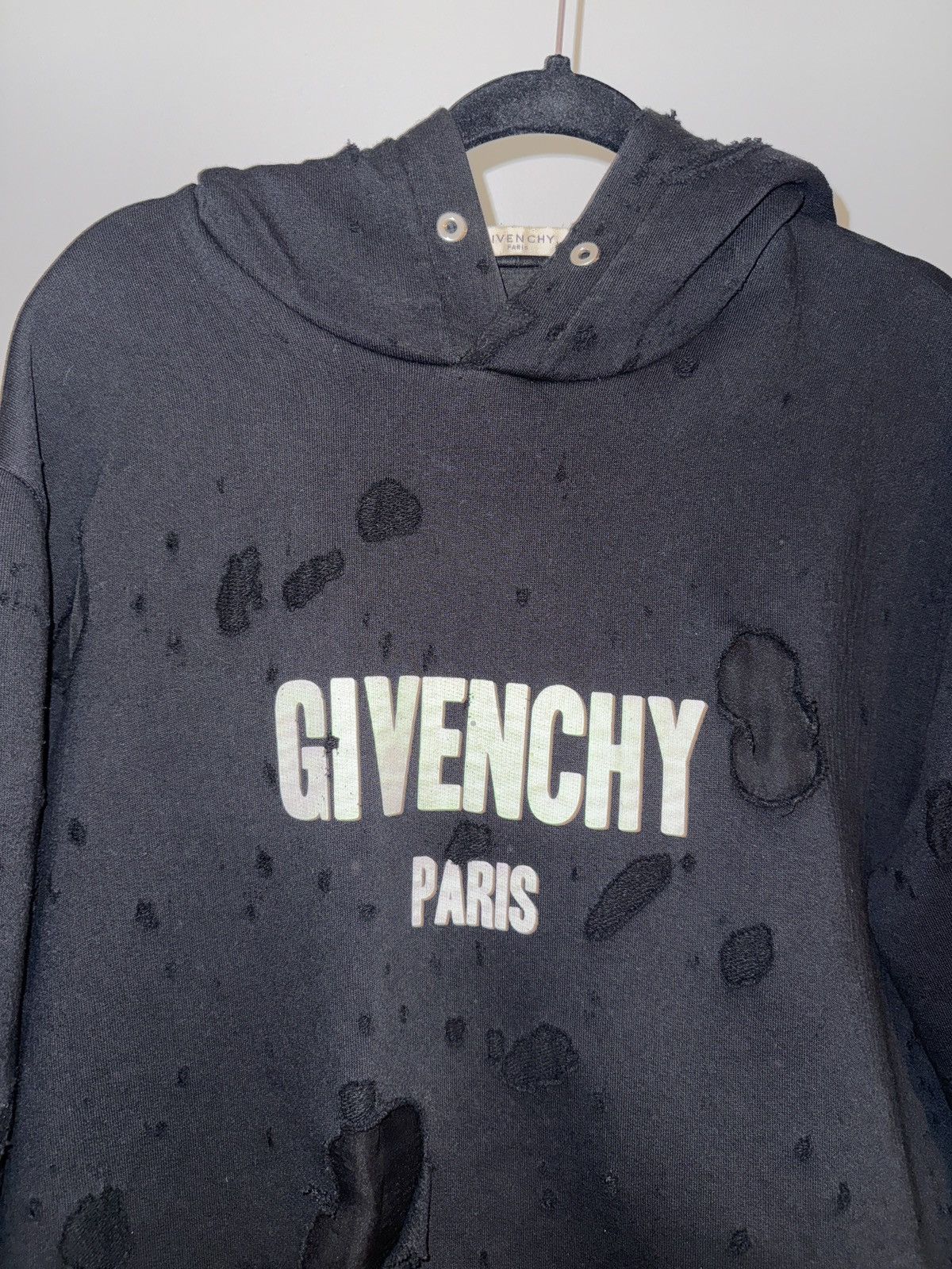 Givenchy Givenchy Distressed Hoodie Size US XXL / EU 58 / 5 - 2 Thumbnail