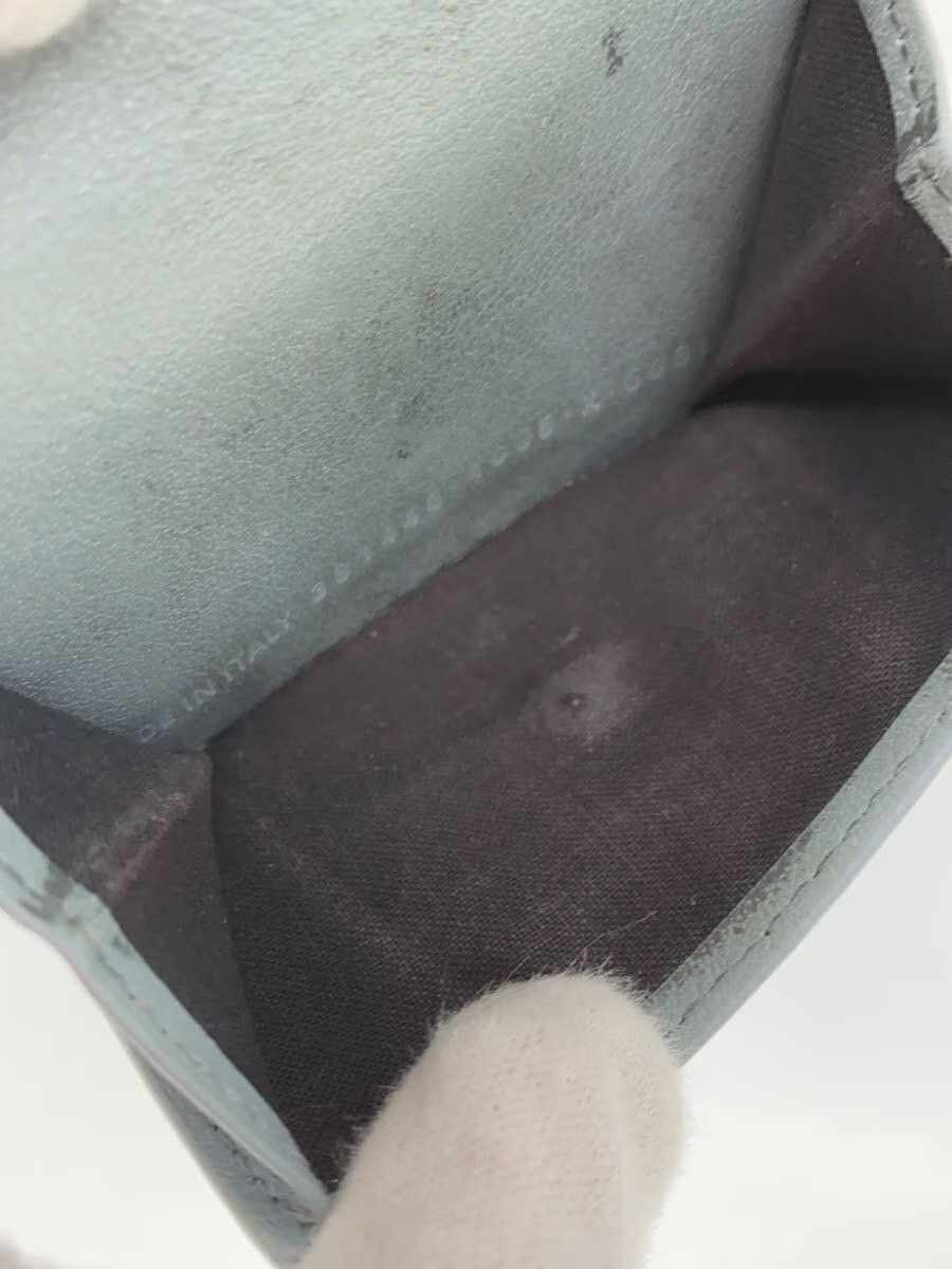 Balenciaga Balenciaga Leather Tri-Fold Wallet Blue Size ONE SIZE - 5 Thumbnail