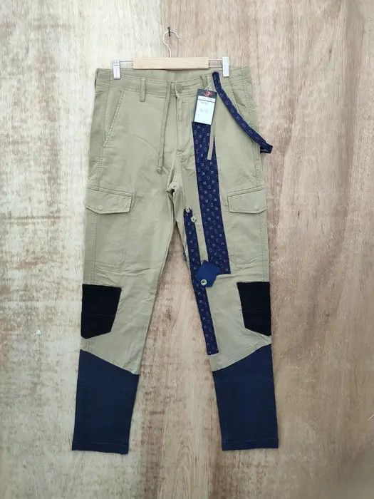 Japanese Brand DLL Uniqlo Custom patchwork reconstruct cargo pants #46-025 Size US 31 - 9 Thumbnail
