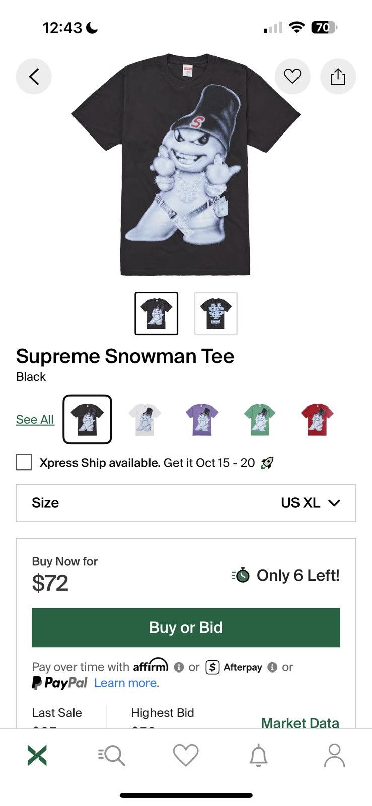 Supreme supreme snowman tee Size US XL / EU 56 / 4 - 1 Thumbnail