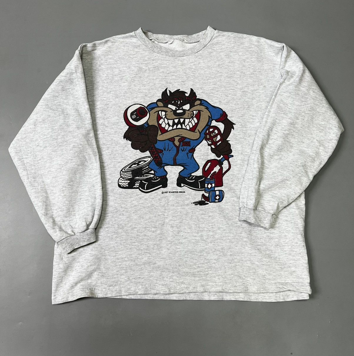 Vintage × Warner Bros Vintage 1997 Taz-Mania Looney Tunes Warner Bros sweatshirt Size US L / EU 52-54 / 3 - 1 Thumbnail
