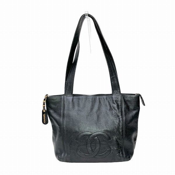 Chanel Chanel Chanel Caviar Coco Mark Tote Shoulder Bag Leather Tote Bag in Good Condition Size ONE SIZE - 1 Thumbnail
