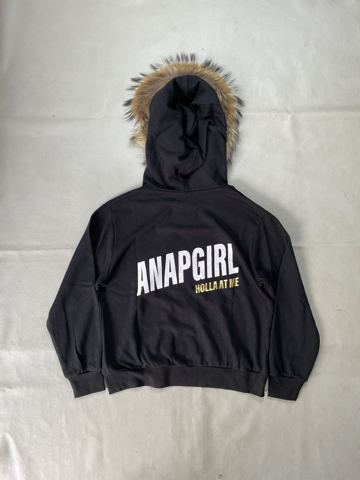 Japanese Brand anapgirl Faux Fur zip hoodie crop gothic lgb ifsix y2k style Size M / US 6-8 / IT 42-44 - 3 Thumbnail