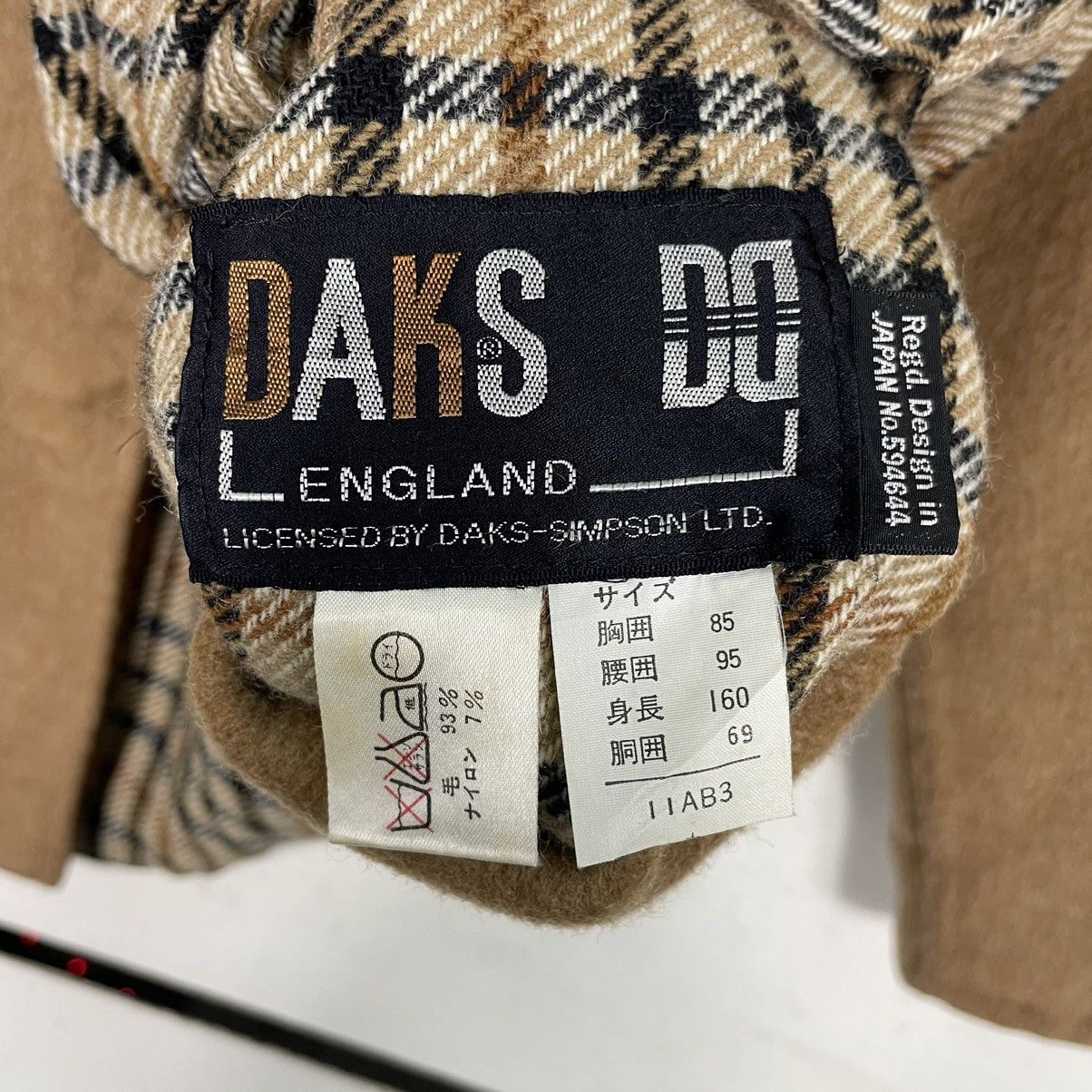 DAKS × Japanese Brand × Vintage 💥90s DAKS LONDON REVERSIBLE BUTTON WOOL JACKET Size US L / EU 52-54 / 3 - 14 Thumbnail