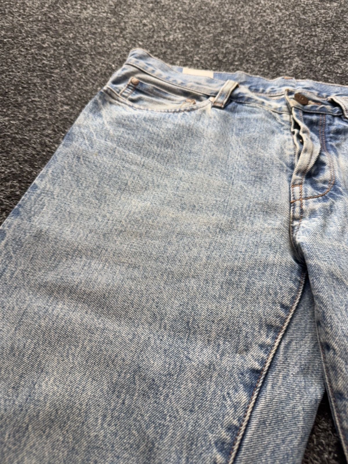 Han Kjobenhavn Han Kjobenhavn Selvedge Jeans Dirty Distressed Light Wash Size US 29 - 8 Thumbnail