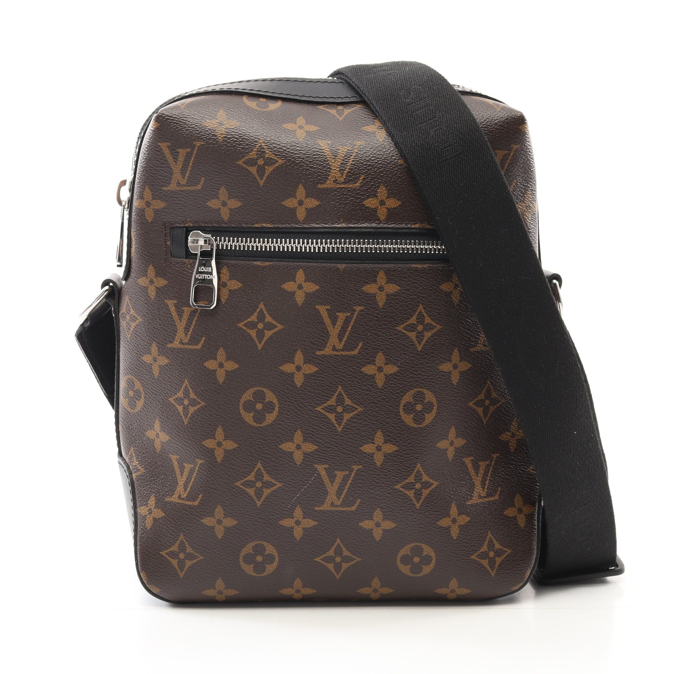 Louis Vuitton Torres Pm Monogram Macassar Shoulder Bag Leather Brown Black, Women's