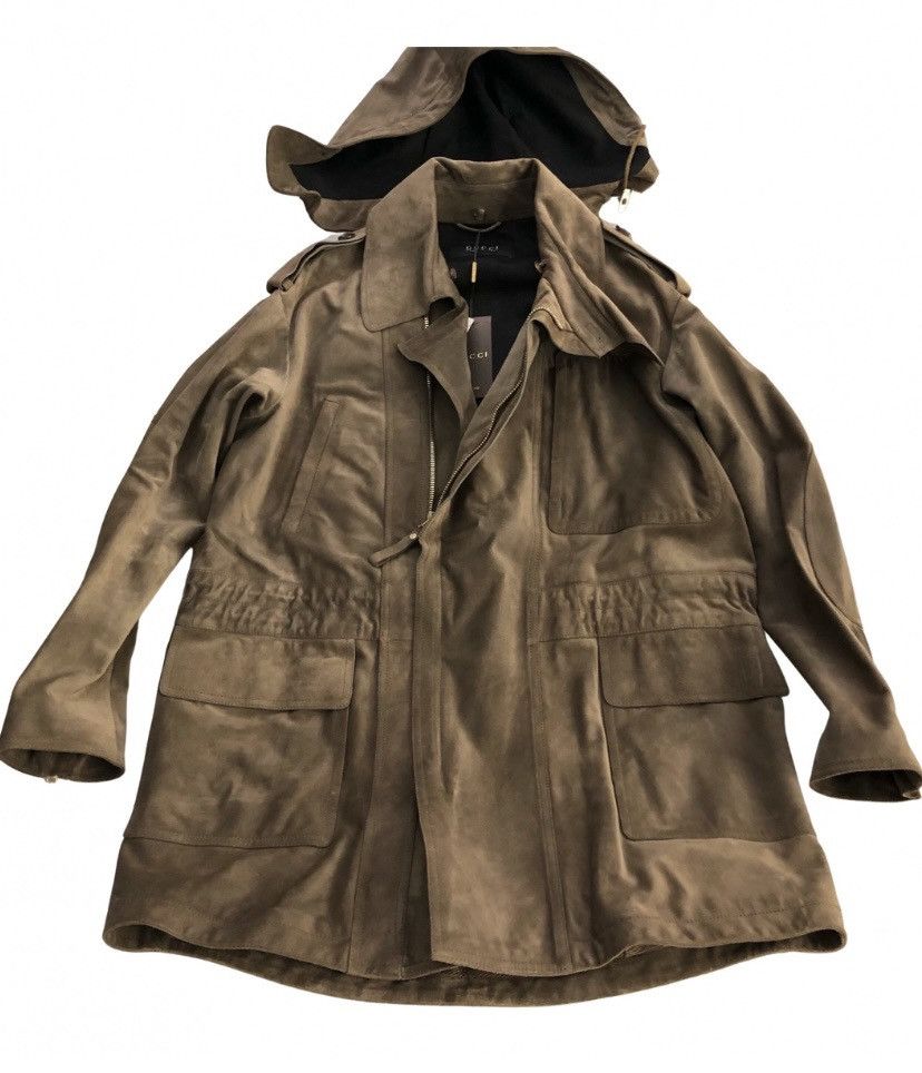 Gucci Gucci 🇮🇹 brown distressed suede oversized duster coat 44 NWT Size US S / EU 44-46 / 1 - 4 Thumbnail
