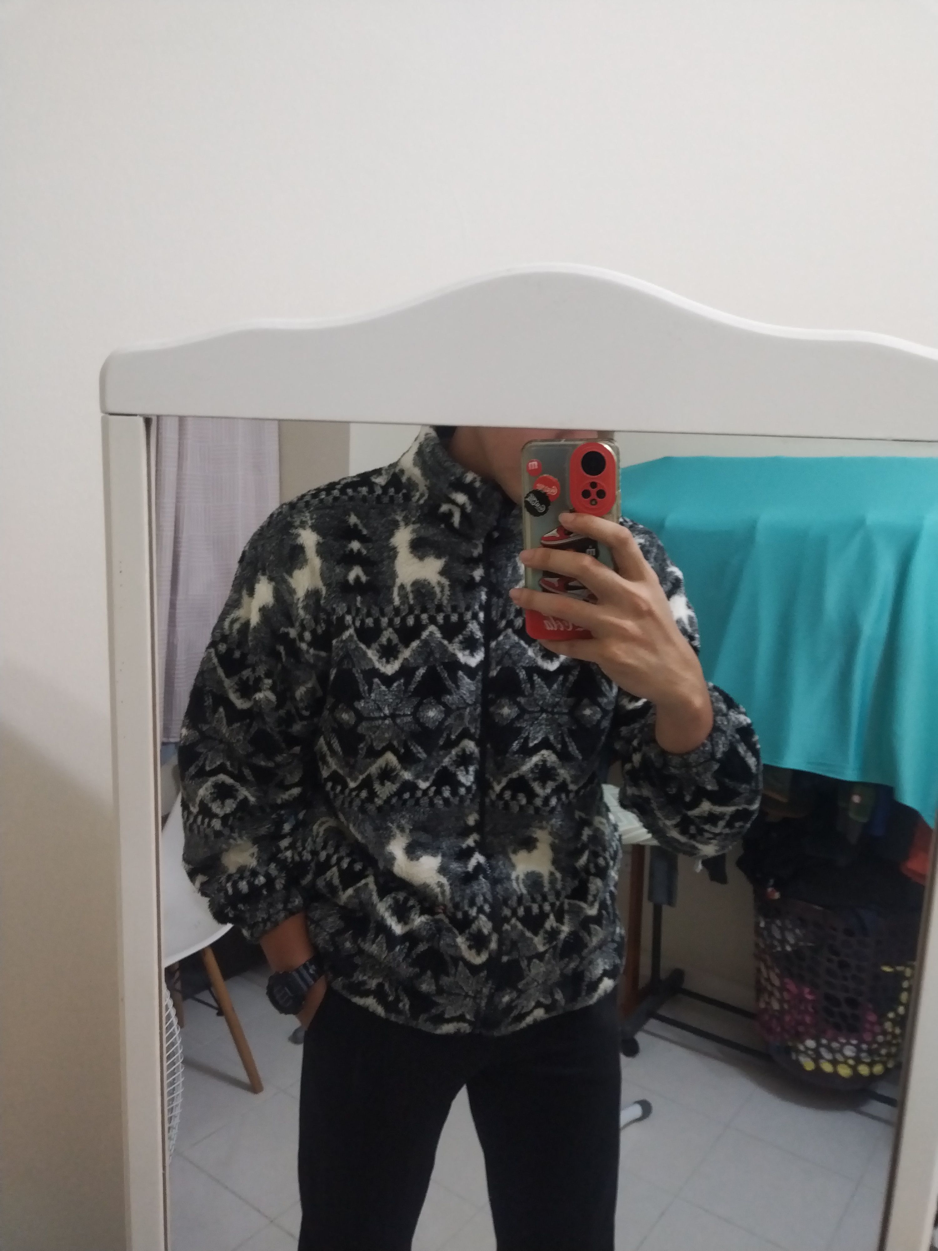 Japanese Brand NAVAJO WOOL BLACK WHITE KAPITAL INSPIRED Size US M / EU 48-50 / 2 - 3 Thumbnail