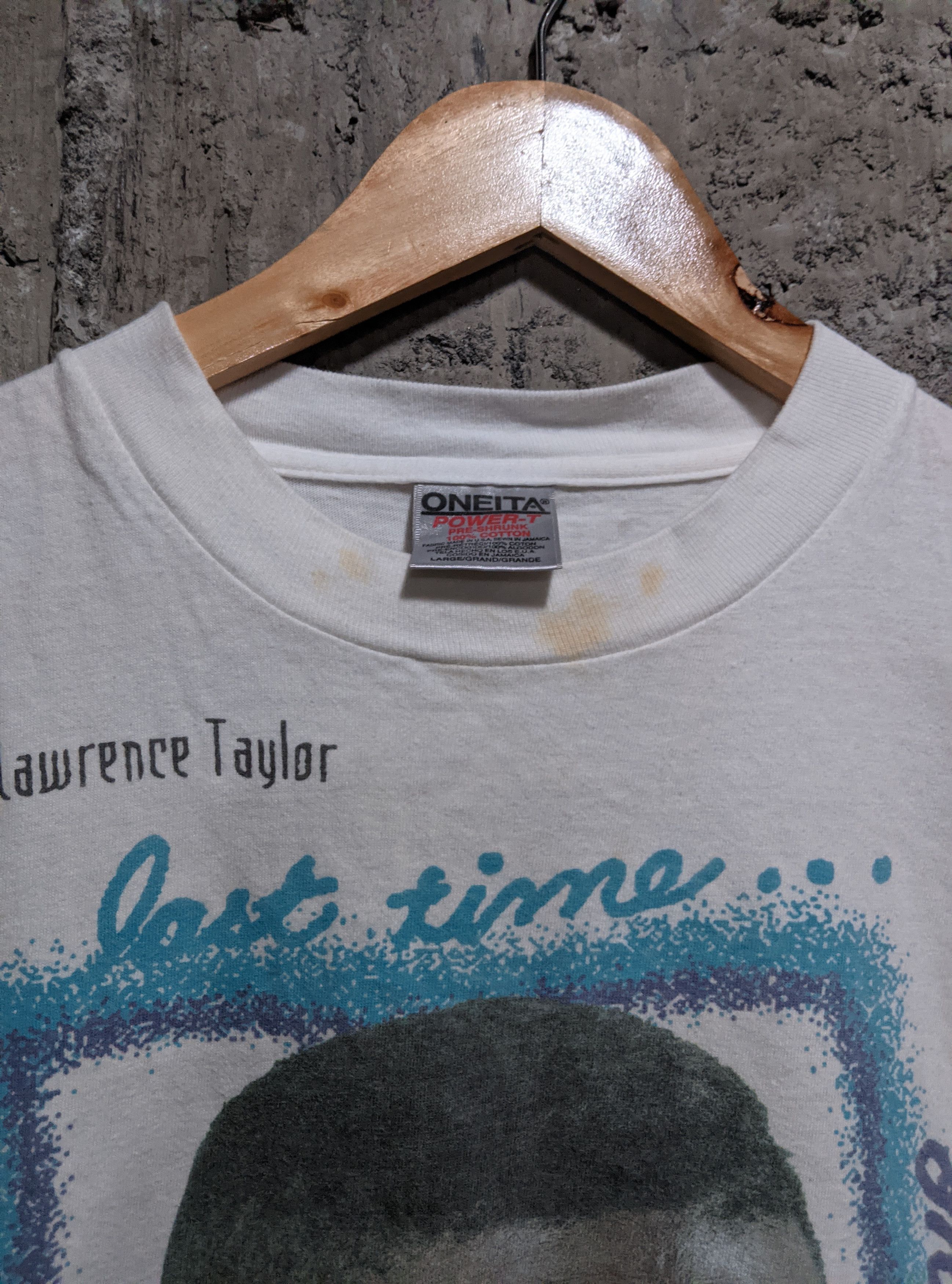 Vintage Vintage rare 1995 Lawrence Taylor wwf wrestling tee Size US L / EU 52-54 / 3 - 6 Thumbnail