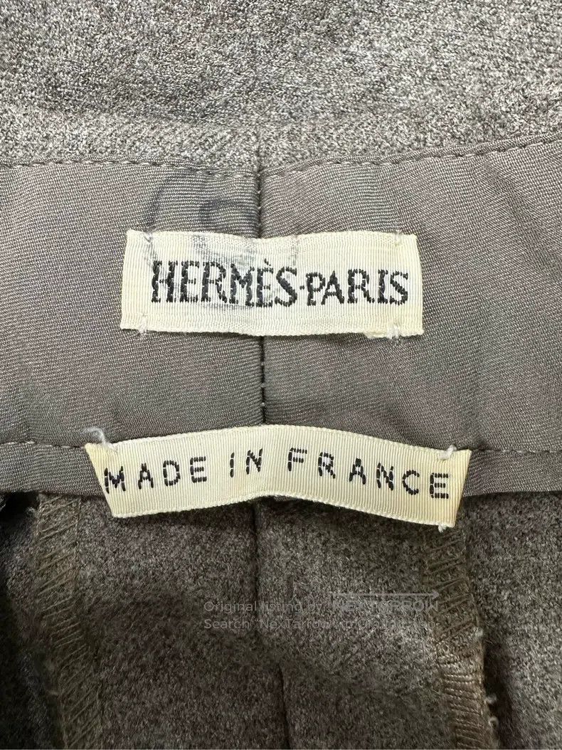 Hermes Hermes Margiela Era Wool Wide Leg Straight Business Pants, Size 25" / US 0 / IT 36 - 8 Thumbnail