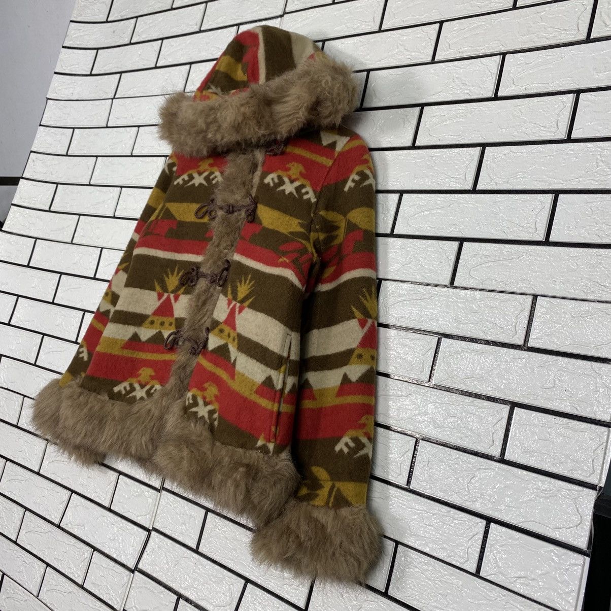 Hysteric Glamour Ozone Community Faux Fur Jacket Striped Design Size US M / EU 48-50 / 2 - 3 Thumbnail