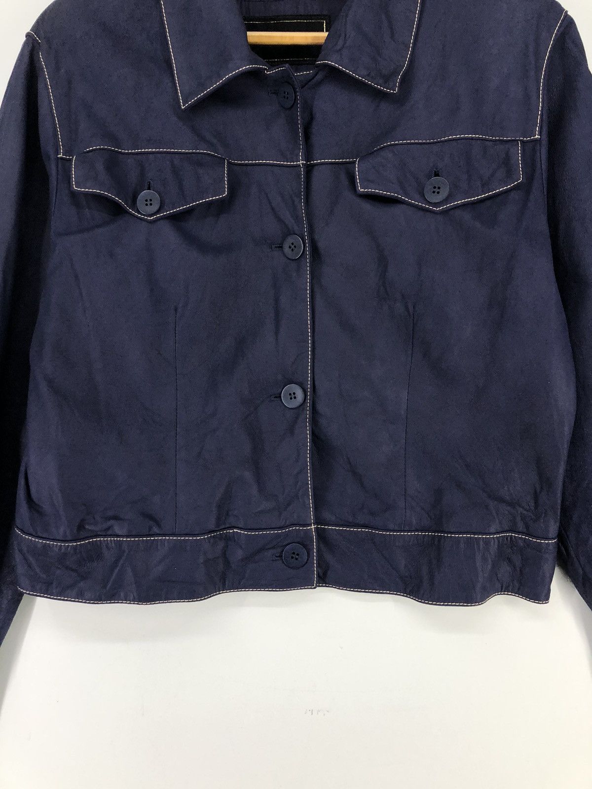 Leather Chie Imai Leather Crop Jacket Size M / US 6-8 / IT 42-44 - 9 Thumbnail